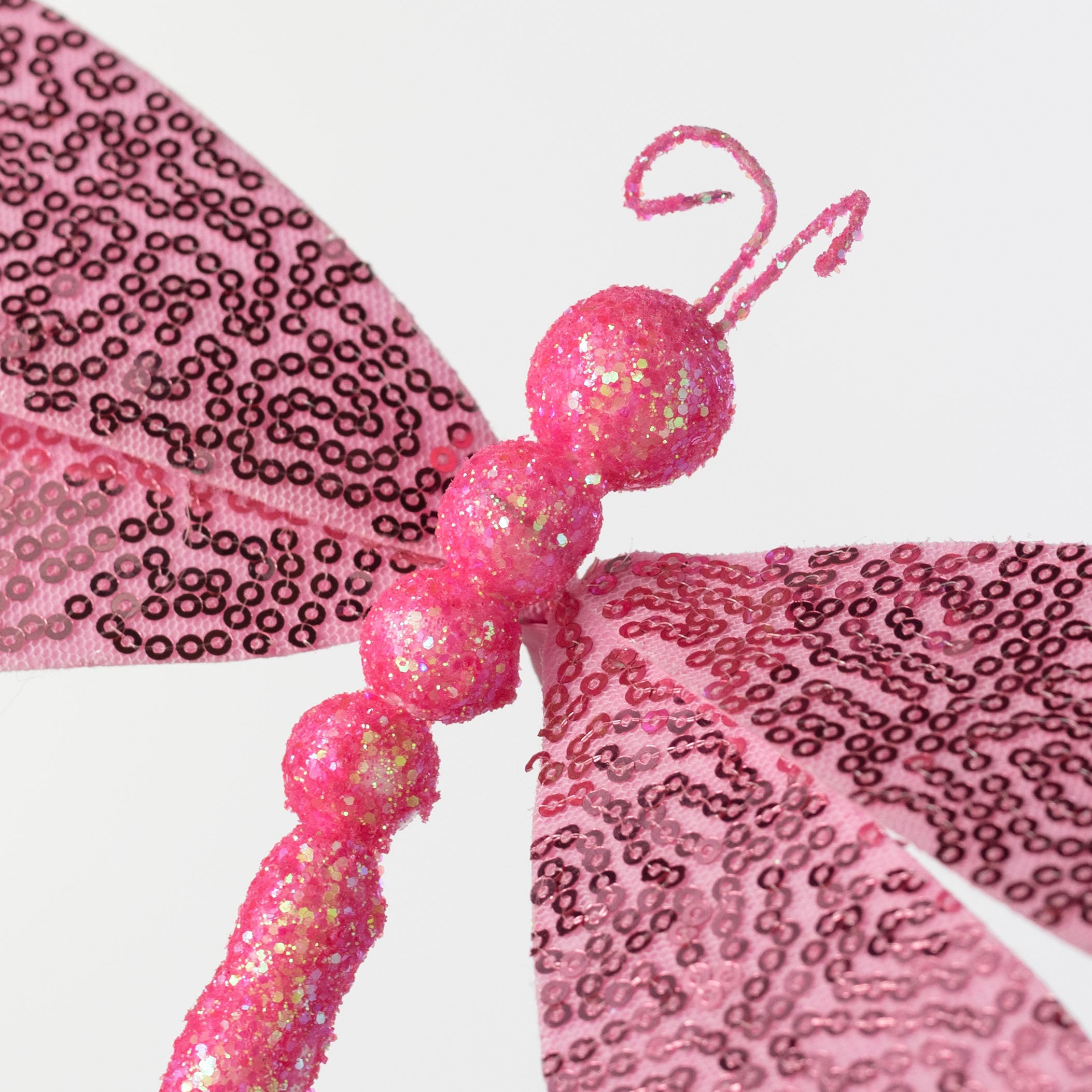 11" Sequin Dragonfly Pick: Pink
