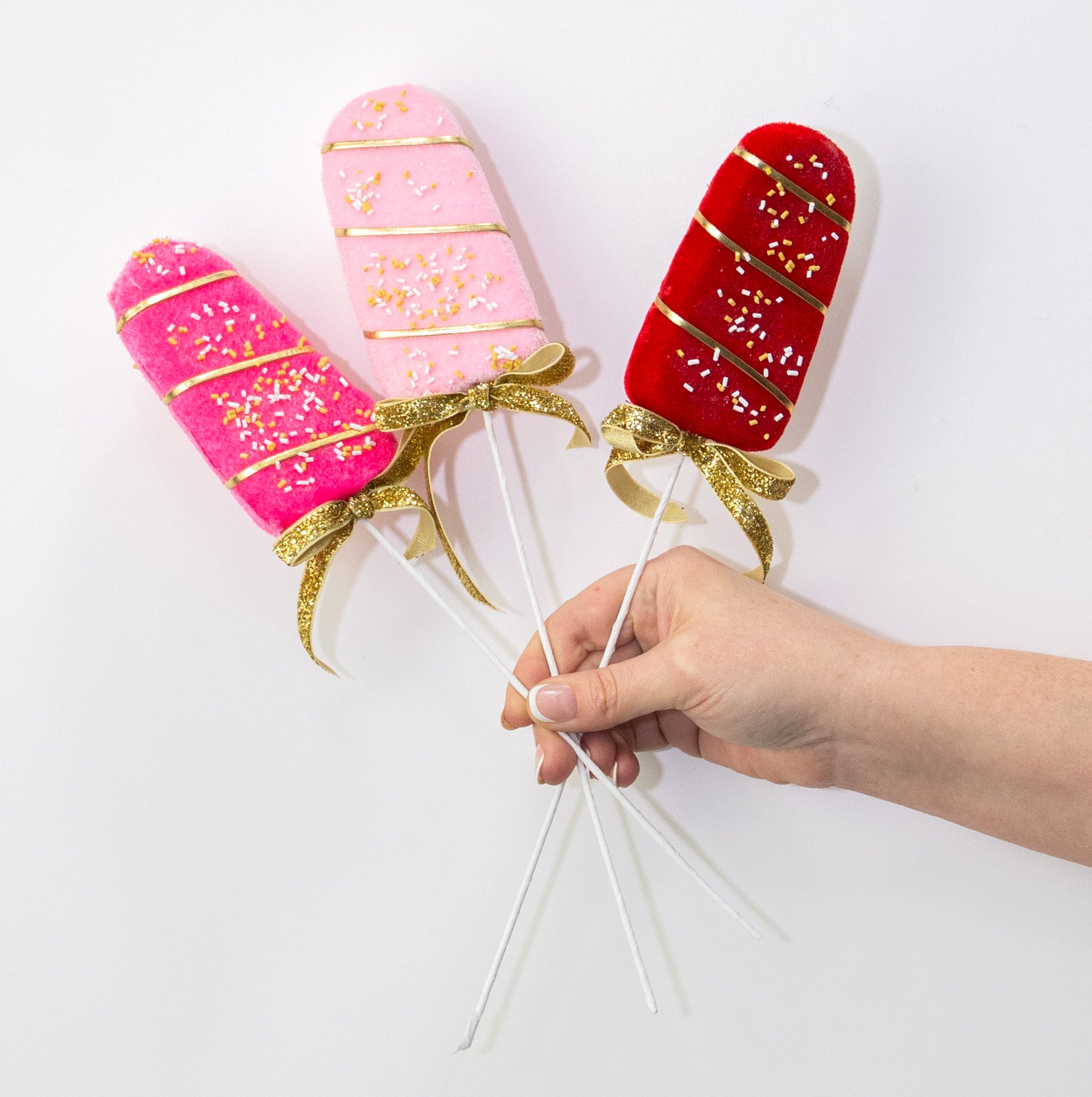 13" Valentine Ice Cream Bar Picks (Set of 3)