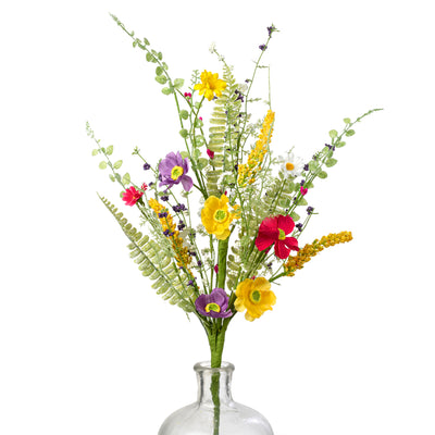 26" Mixed Spring Wildflowers Spray