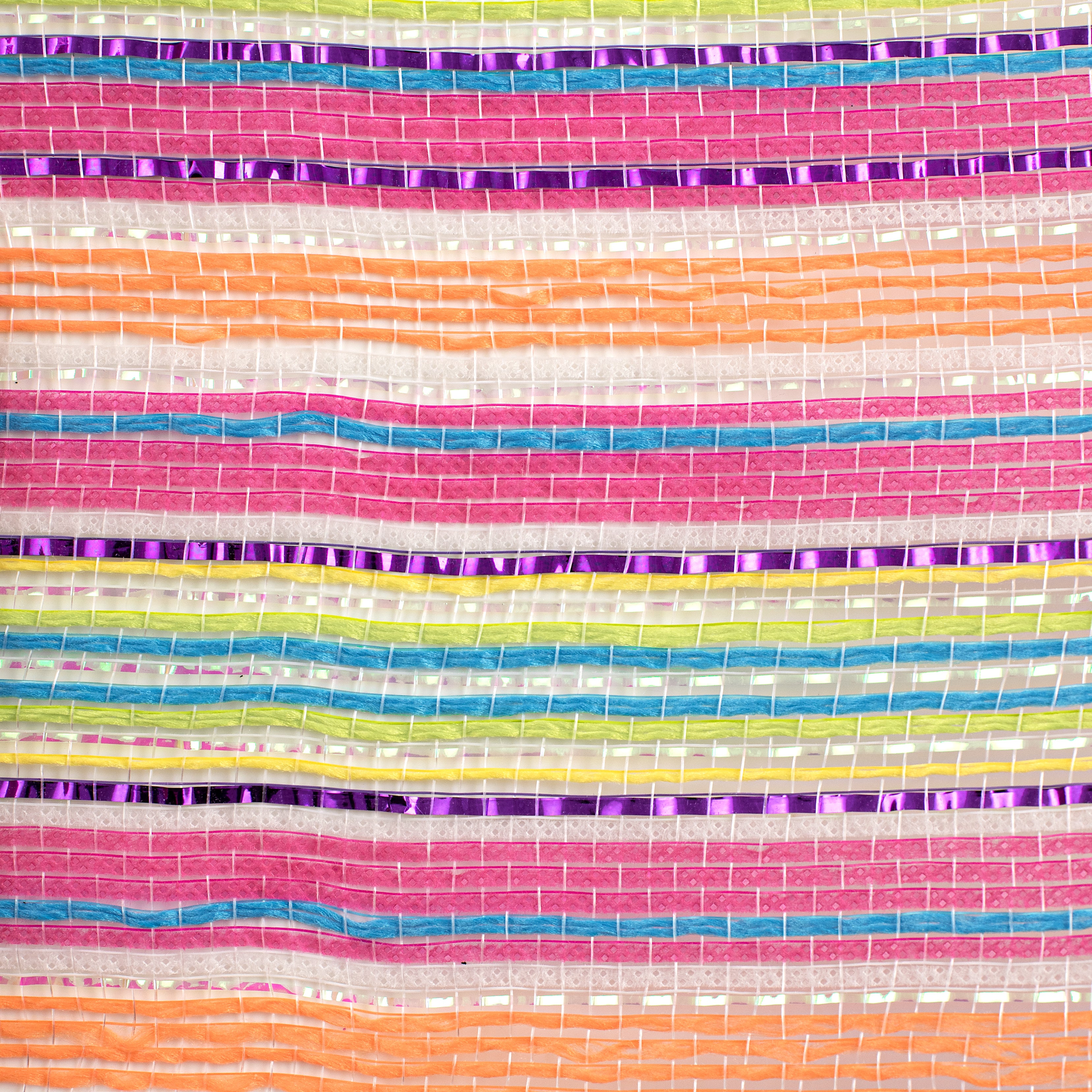 10" Striation Stripes Fabric & Breeze Mesh: Bright Spring Iridescent