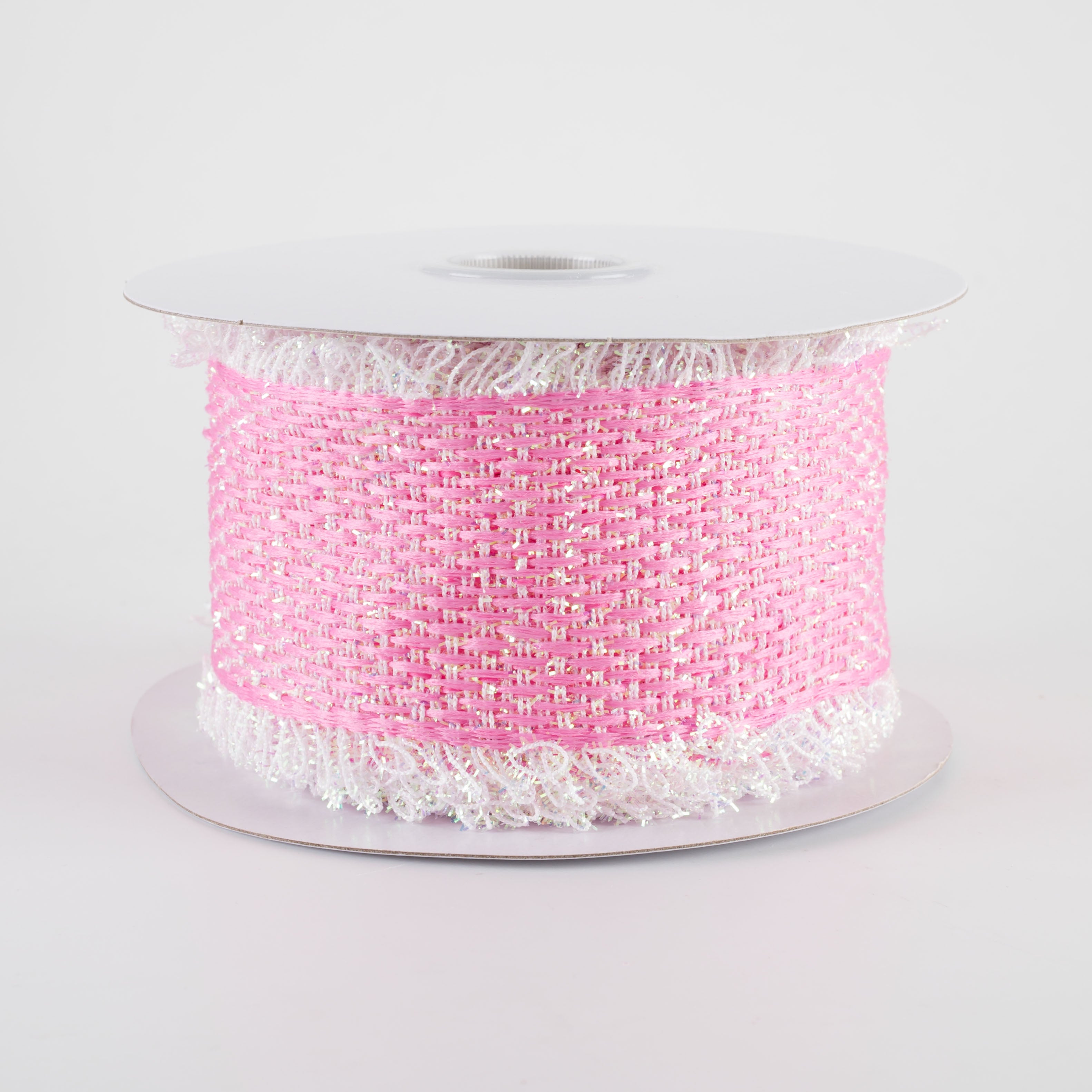 2.5" Loopy Edge Ribbon: Pink Iridescent (5 Yards)