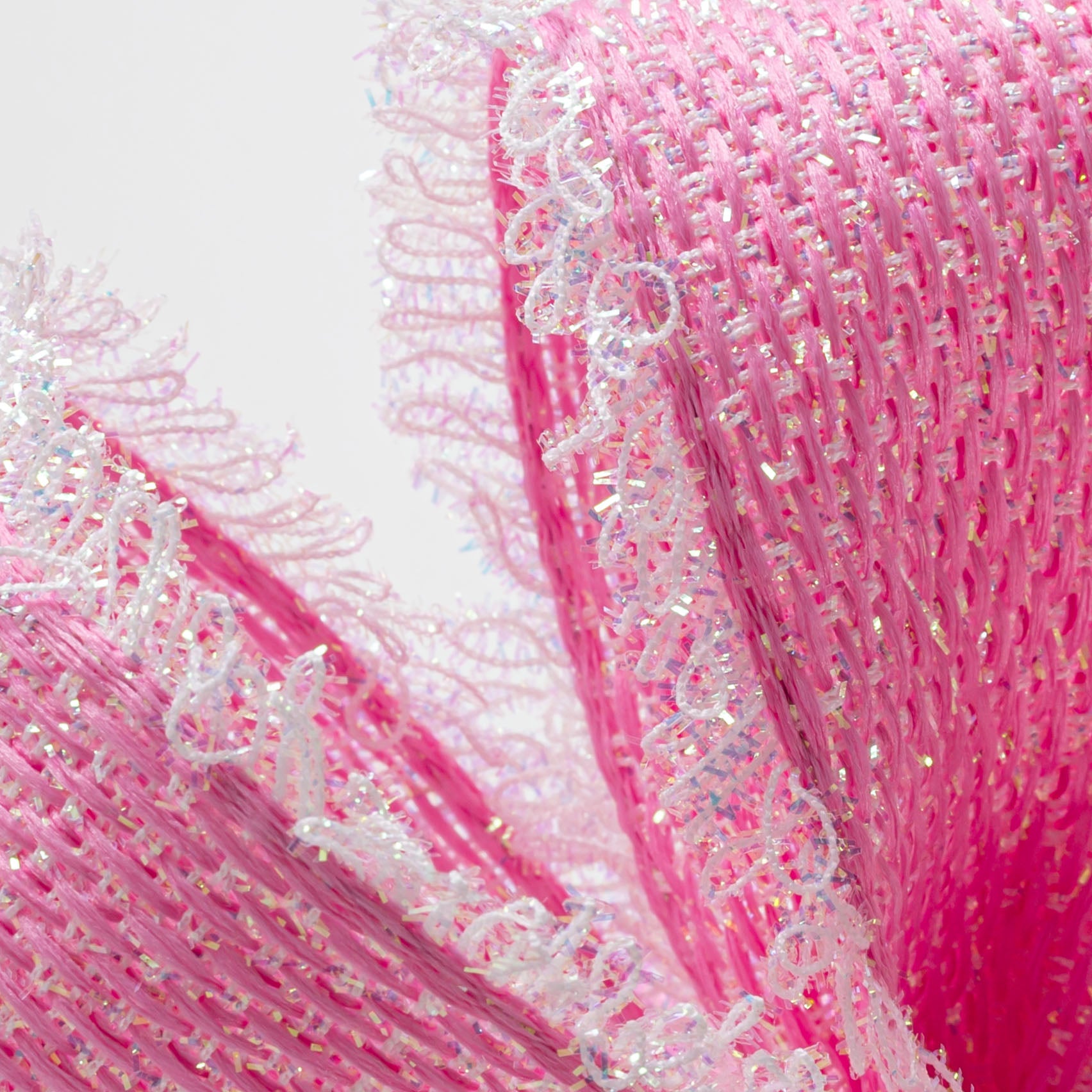 2.5" Loopy Edge Ribbon: Pink Iridescent (5 Yards)