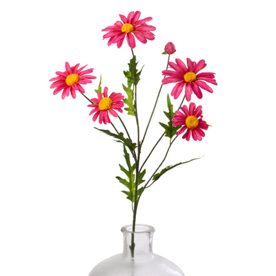 25" Daisy & Buds Spray x5: Beauty Pink