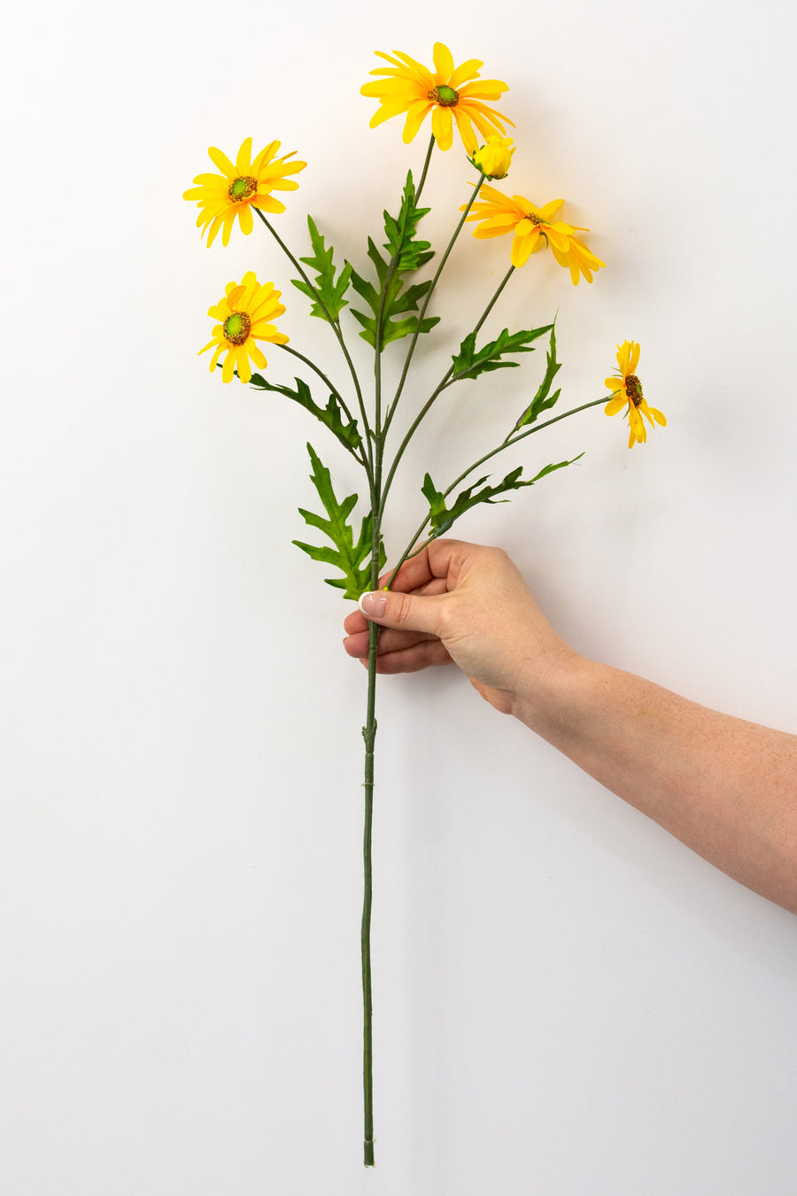 25" Daisy & Buds Spray x5: Yellow