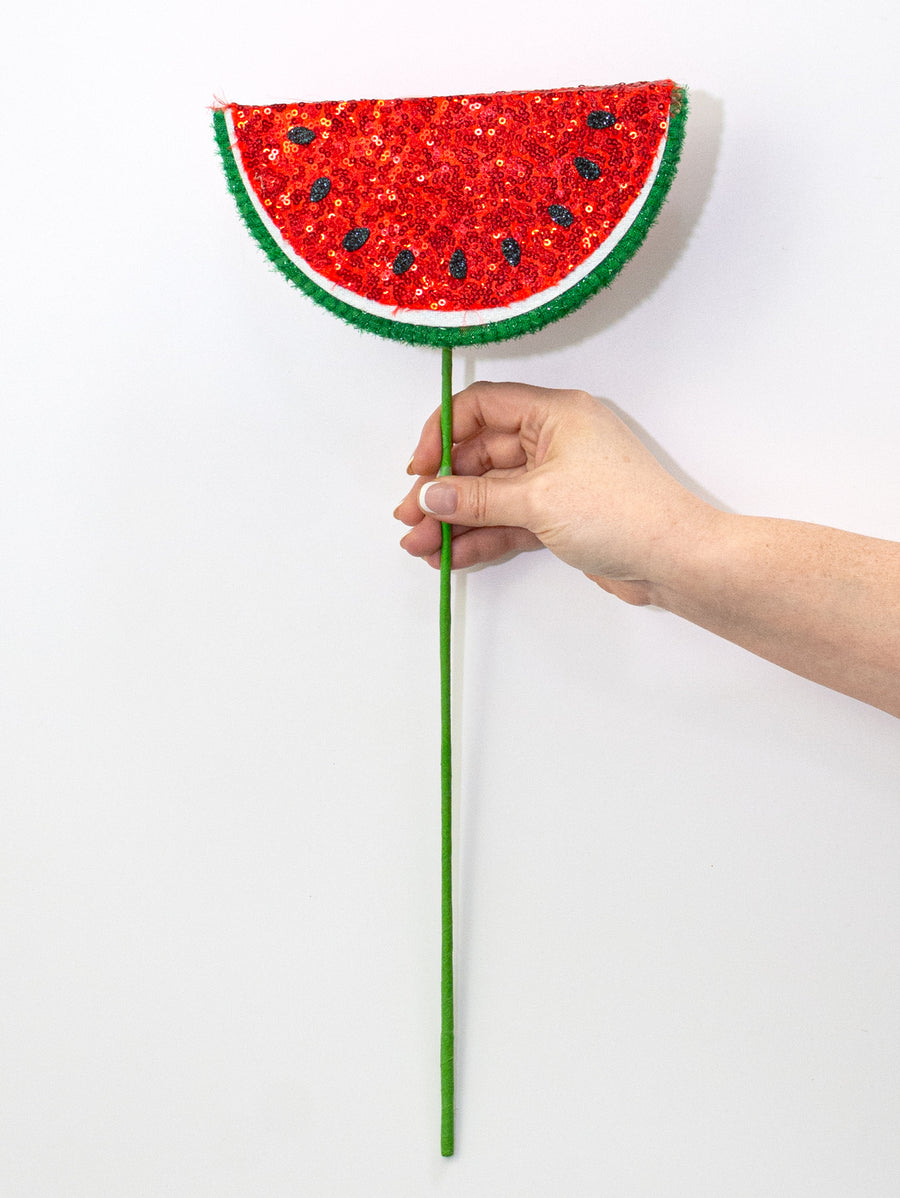 8" x 18" Shimmering Sequin Watermelon Pick