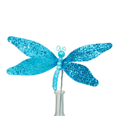 12" Sequin Dragonfly Pick: Blue