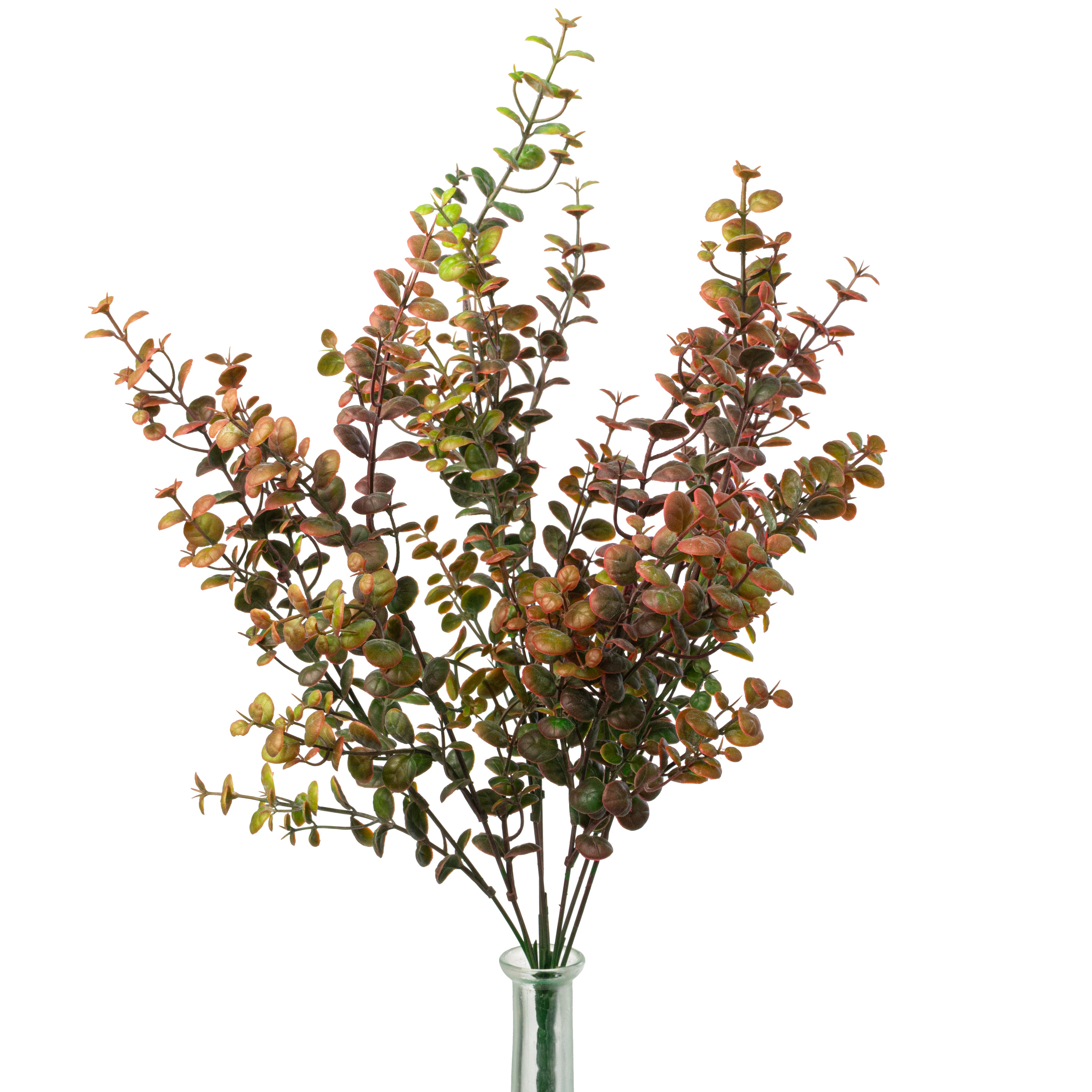 21" Plastic Boxwood Bush: Brown Green