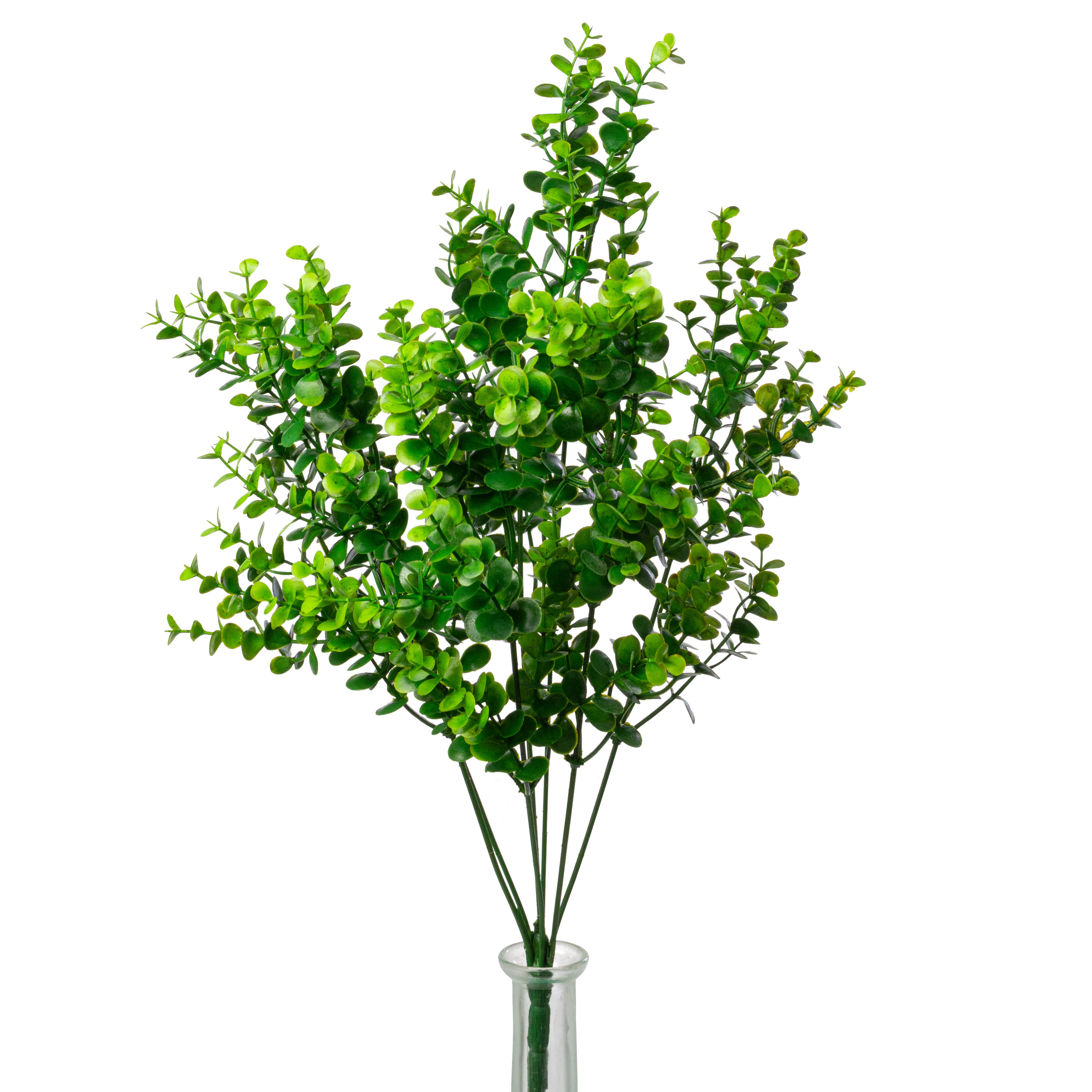21" Plastic Eucalyptus Bush: Green