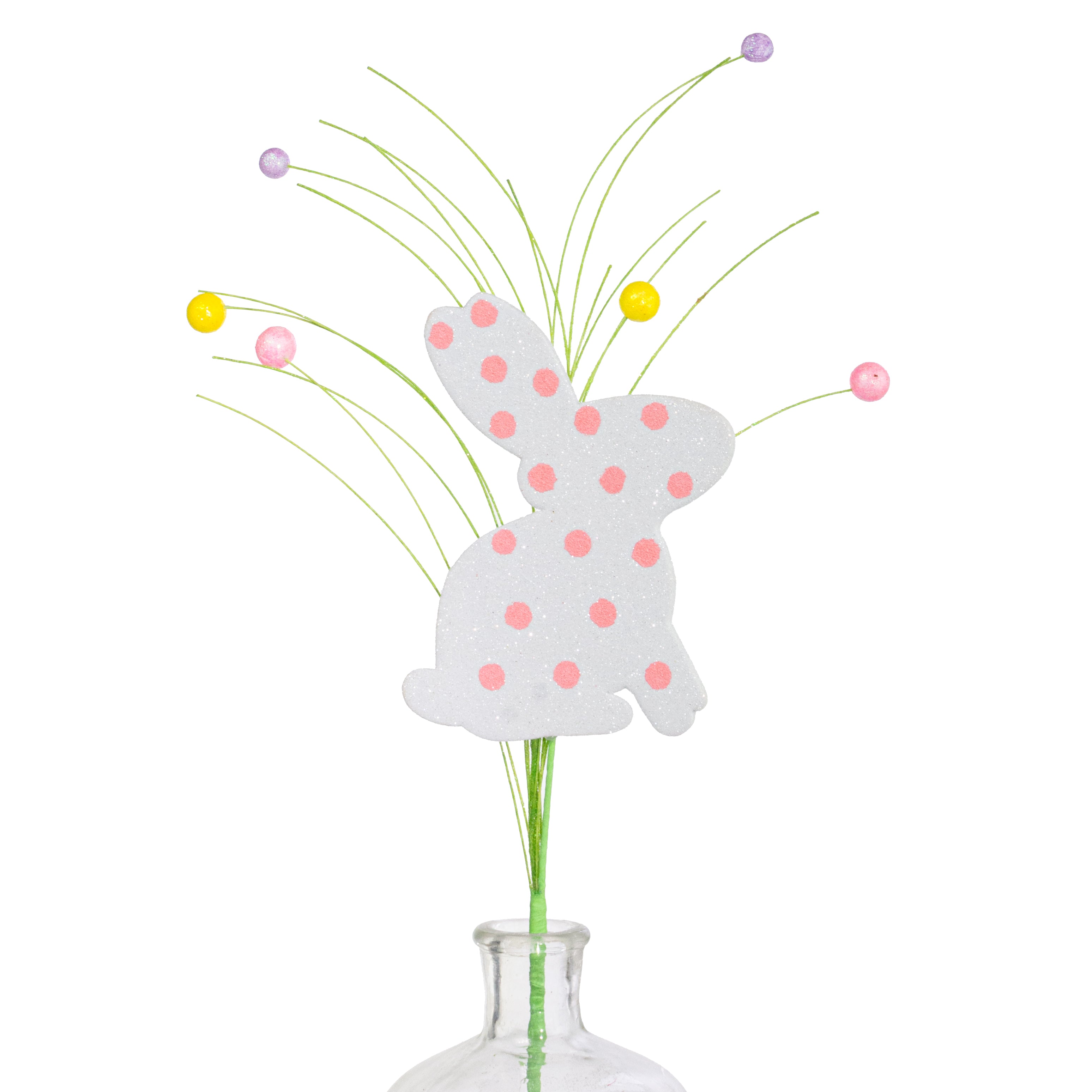 22" Glitter Polkadot Bunny Spray
