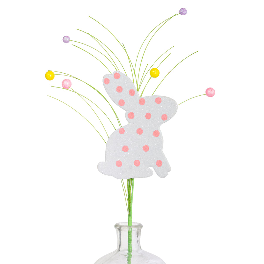 22" Glitter Polkadot Bunny Spray