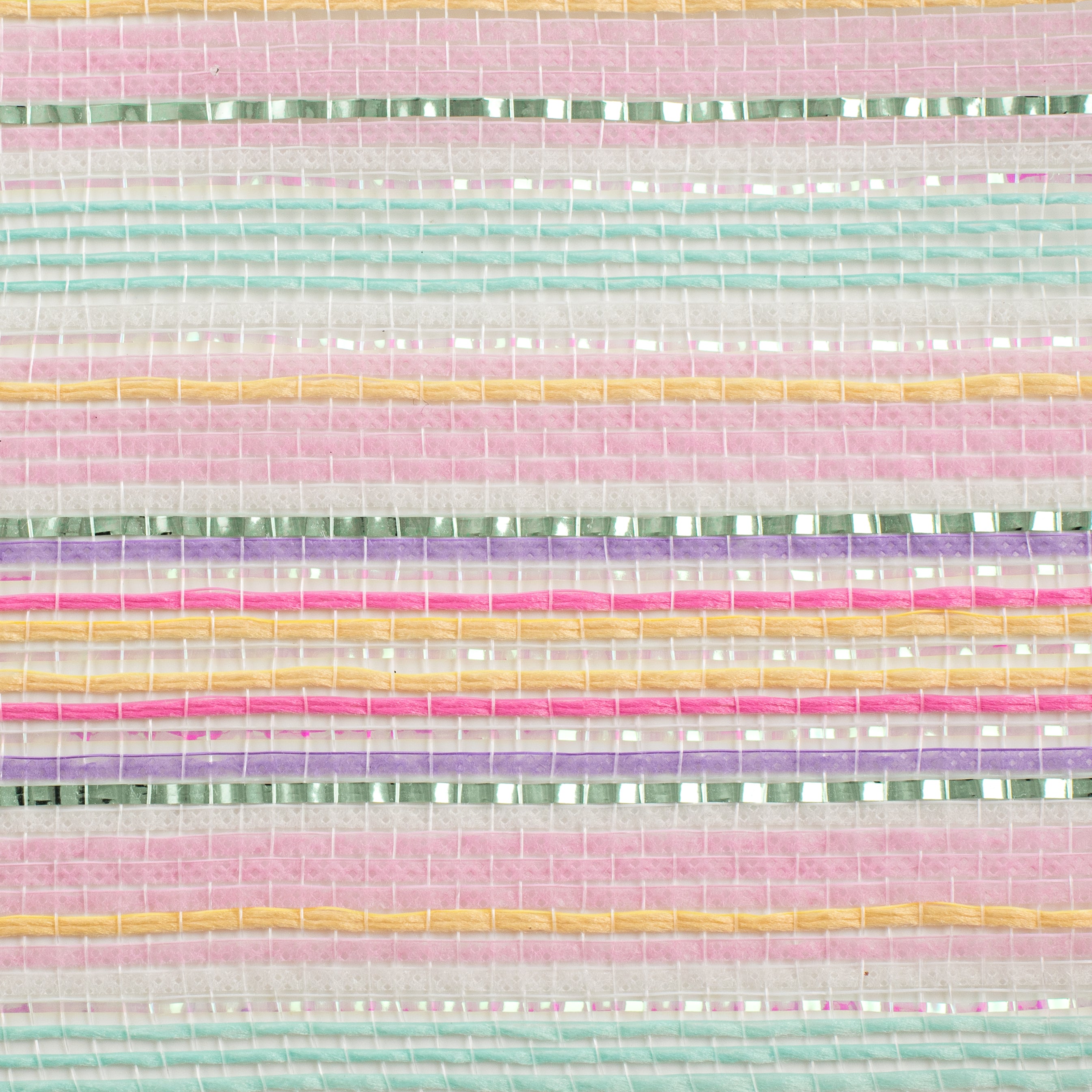 10" Striation Stripes Fabric & Breeze Mesh: Pastel Spring Iridescent
