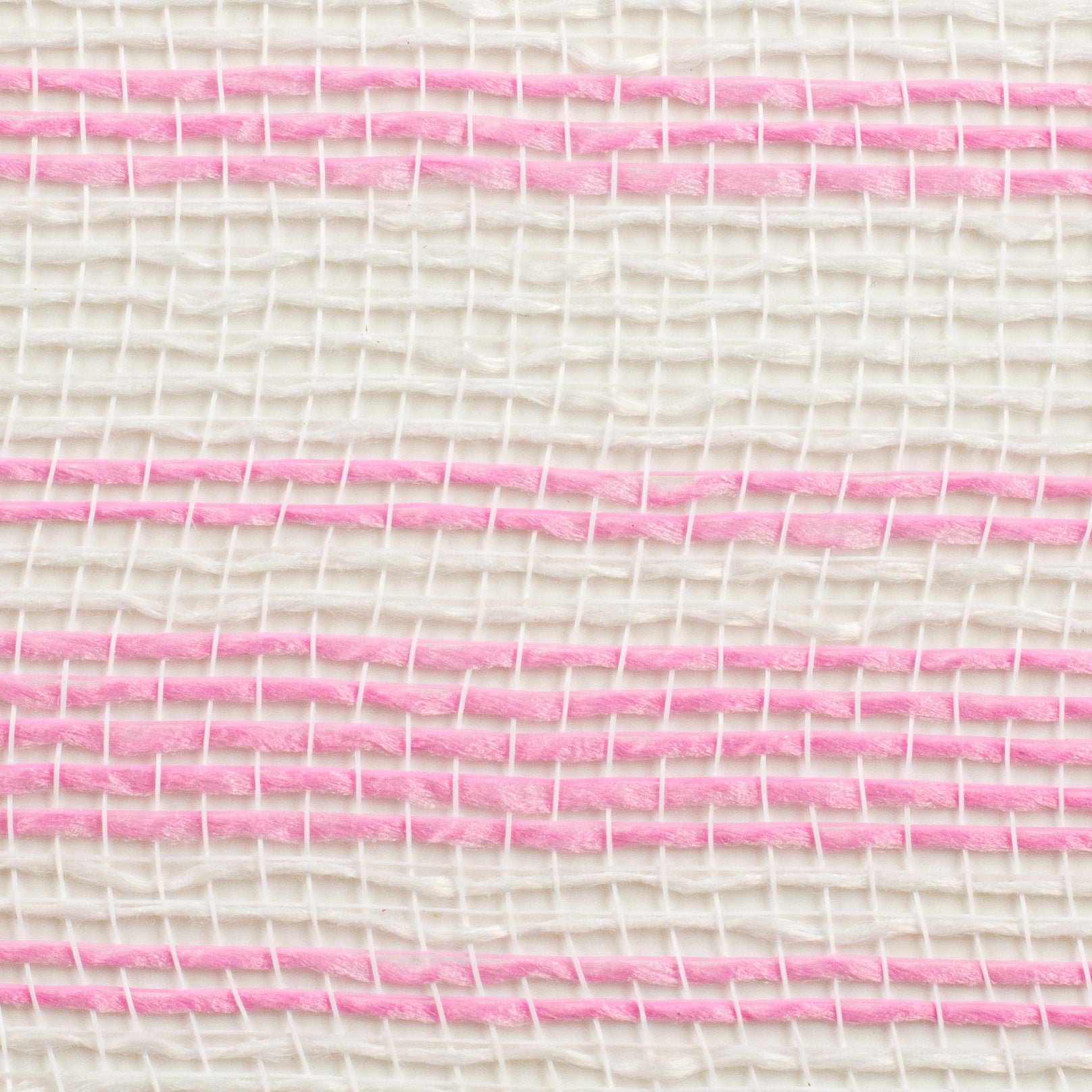 10" Fabric Ticking Mesh: Pink & White