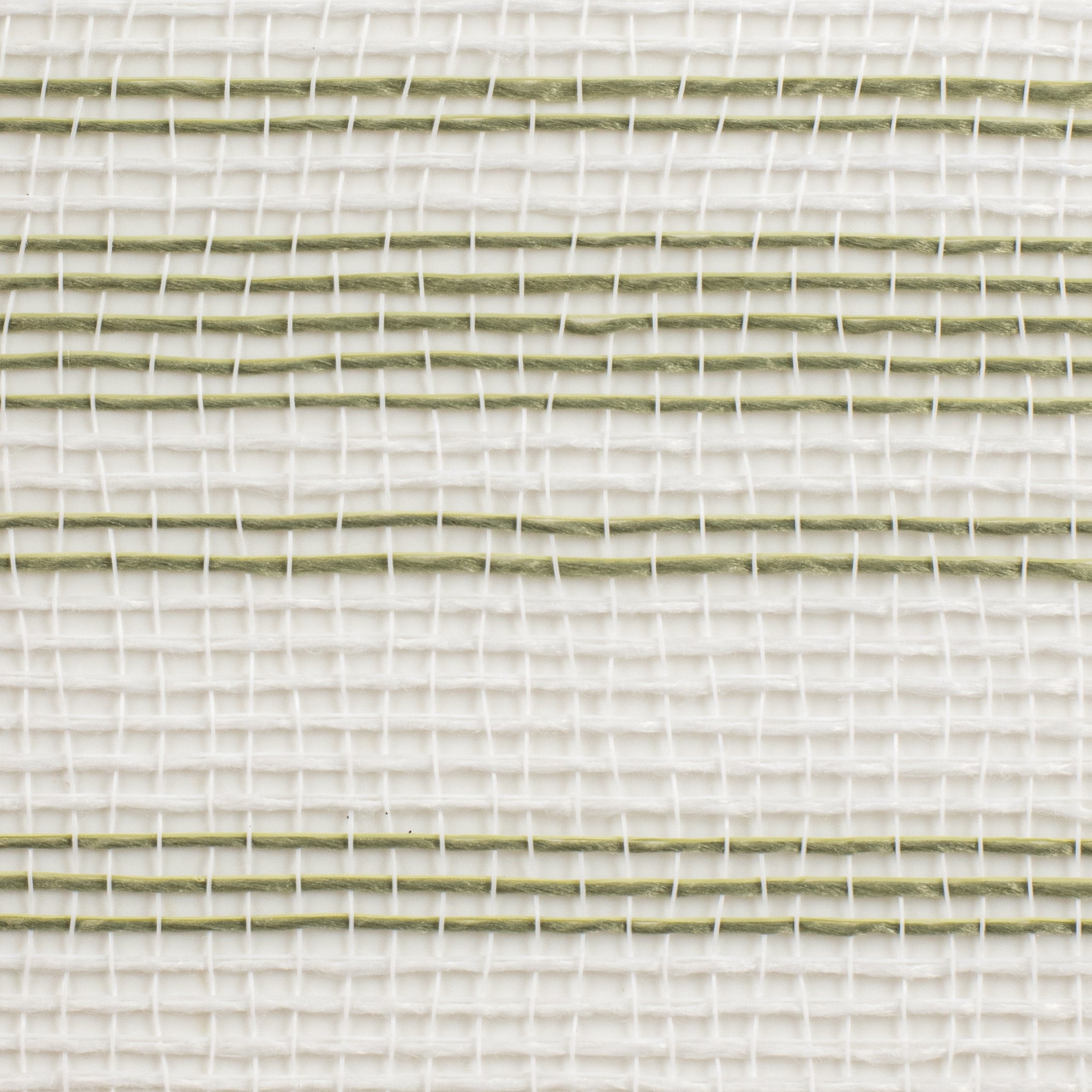 10" Fabric Ticking Mesh: Moss Green & White