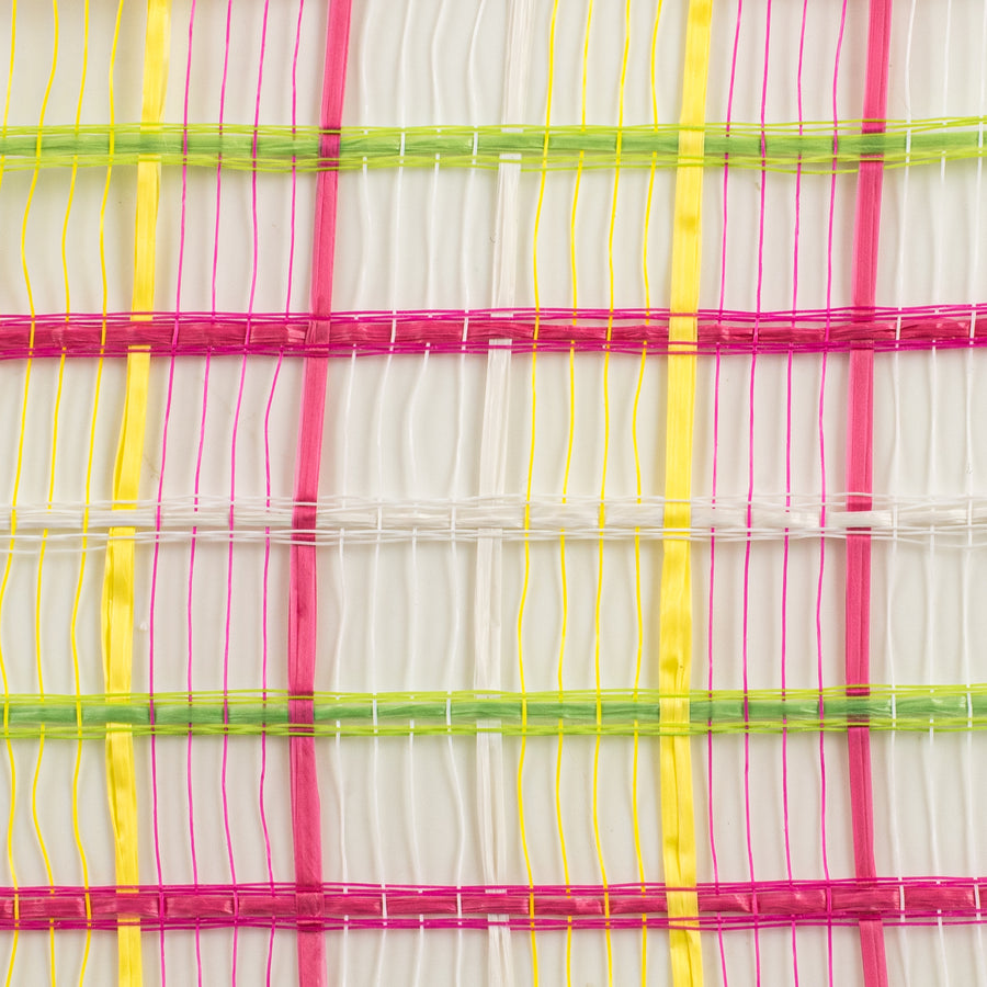 10" Wide Weave Mesh: Lime, Fuchsia Pink & Yellow