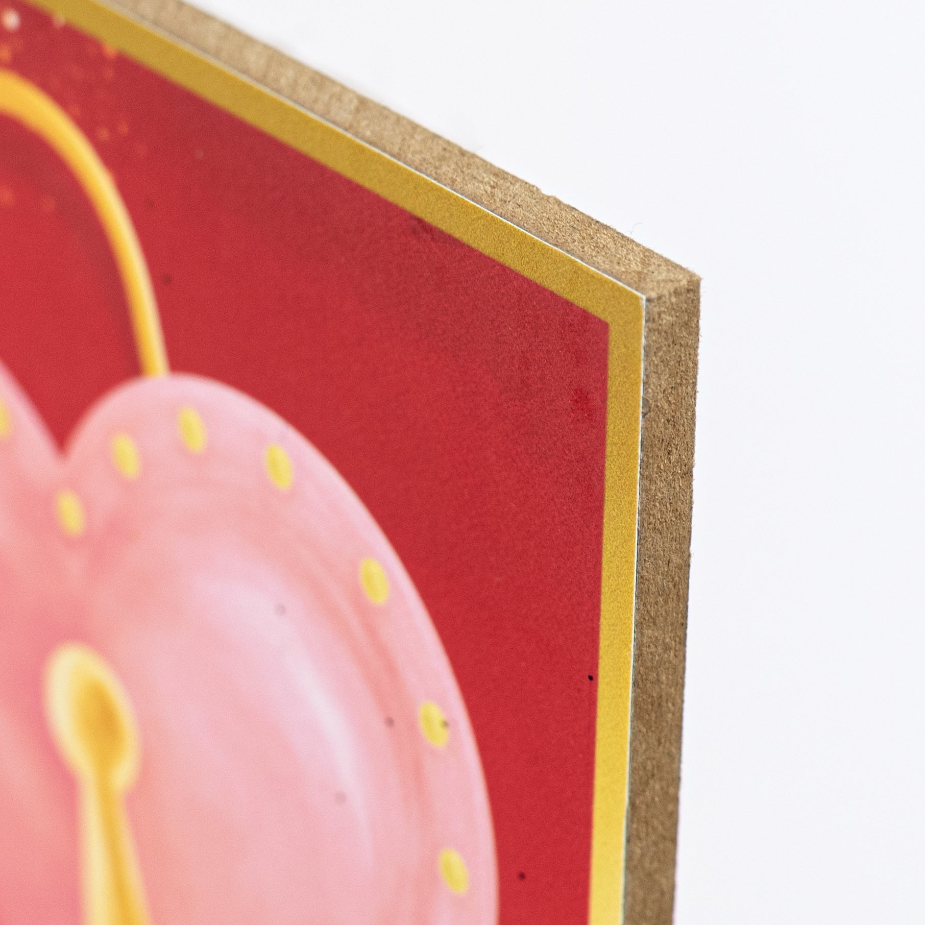 12" Wooden Sign: Love is the Key Hearts