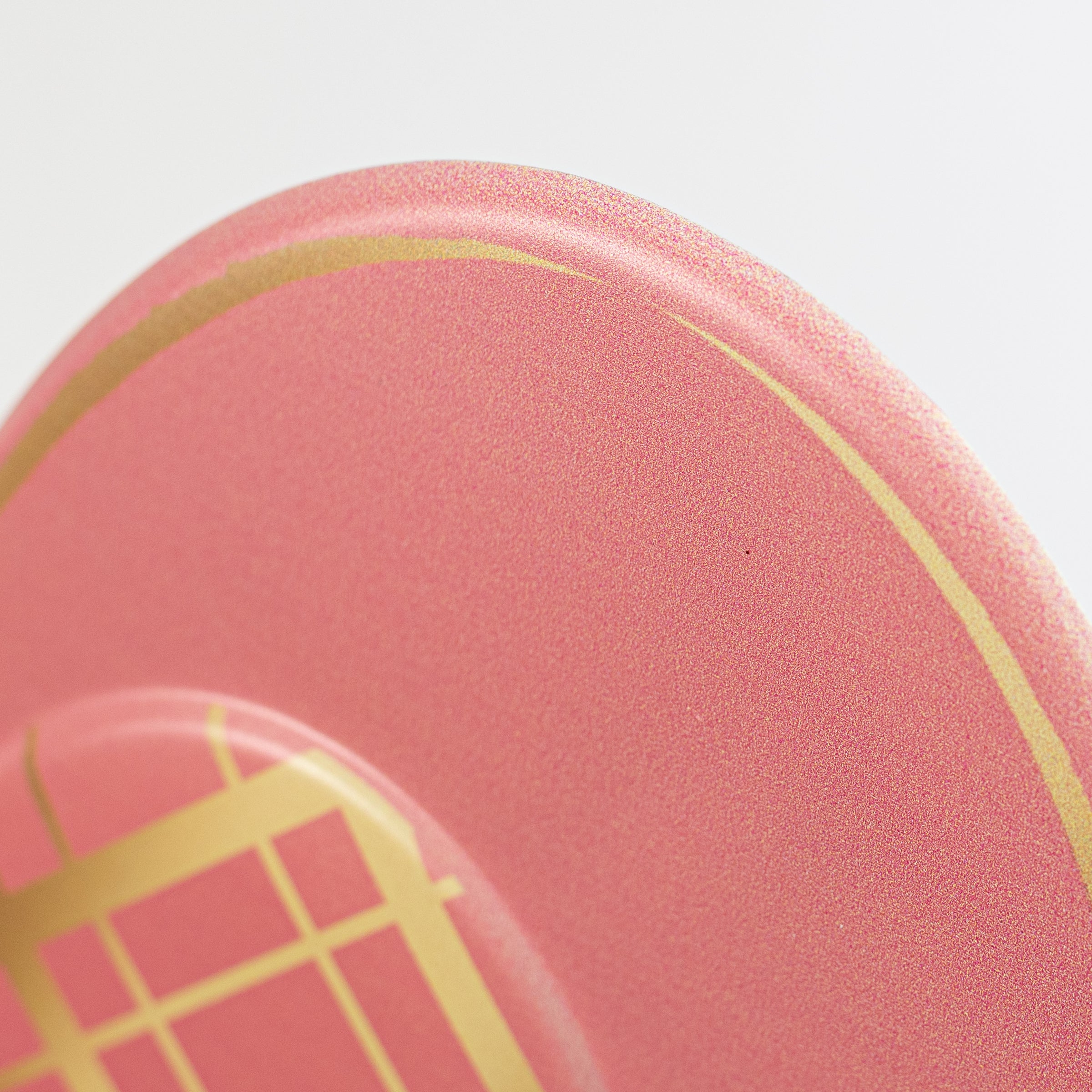 12" Metal Embossed Hanger: Pink & Gold Plaid Heart