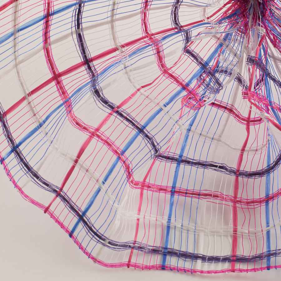 10" Wide Weave Mesh: Purple, Fuchsia Pink & Blue