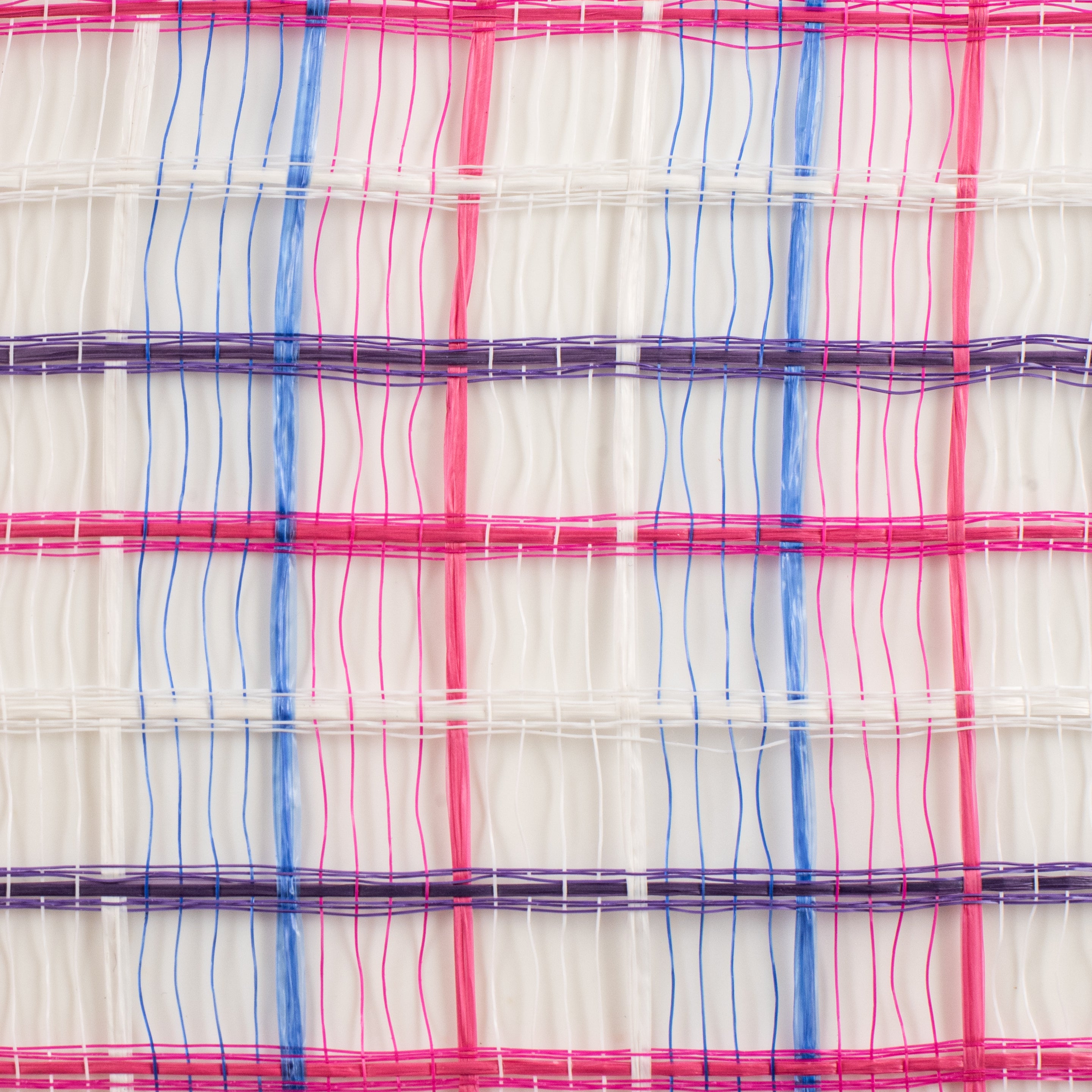 10" Wide Weave Mesh: Purple, Fuchsia Pink & Blue