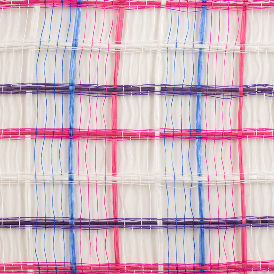 10" Wide Weave Mesh: Purple, Fuchsia Pink & Blue