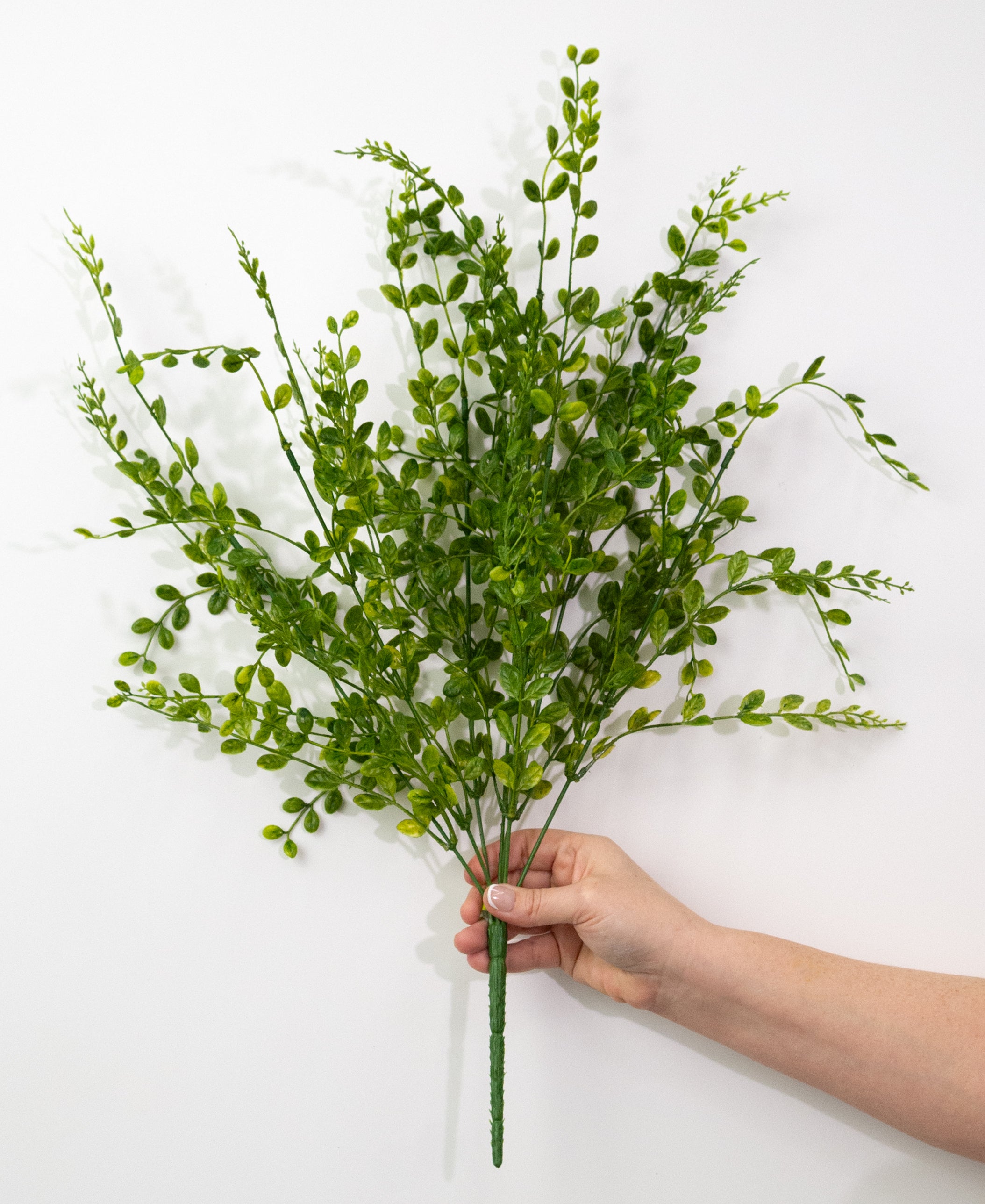22" Plastic Boxwood Bush: Green