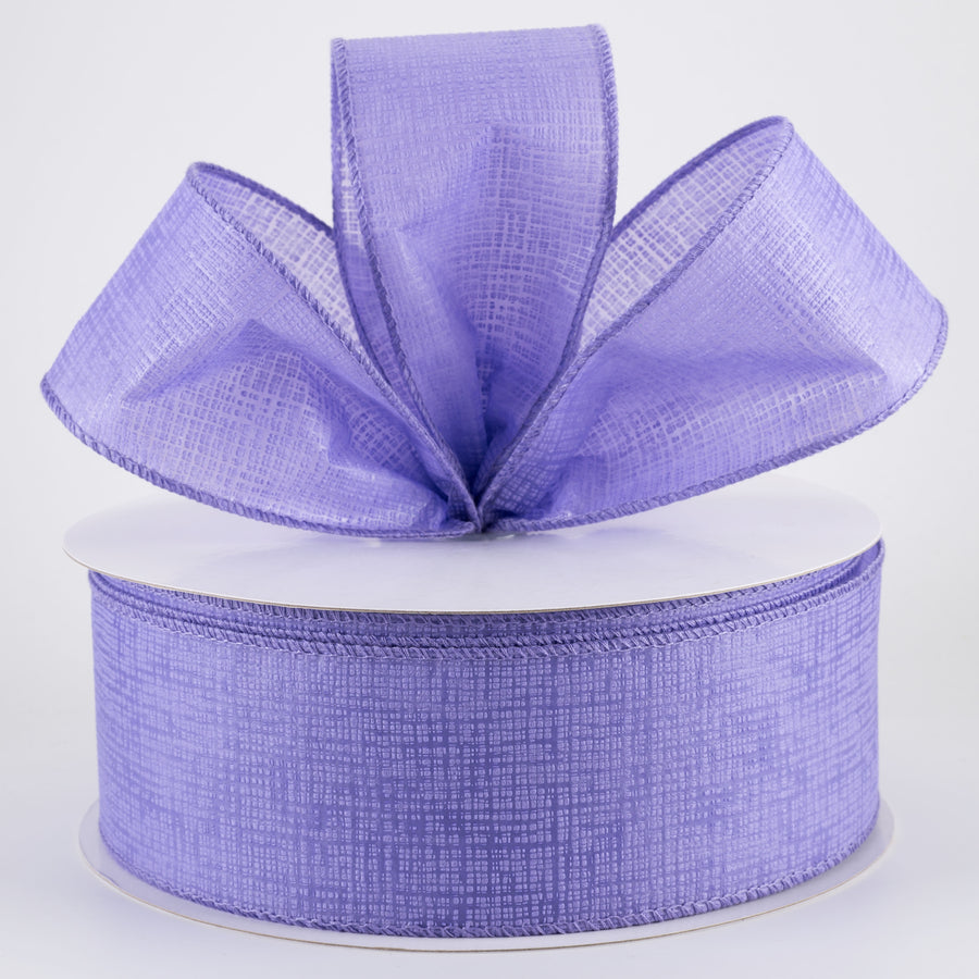 2.5" Embossed Crosshatch Breeze Ribbon: Lilac Purple (50 Yards)