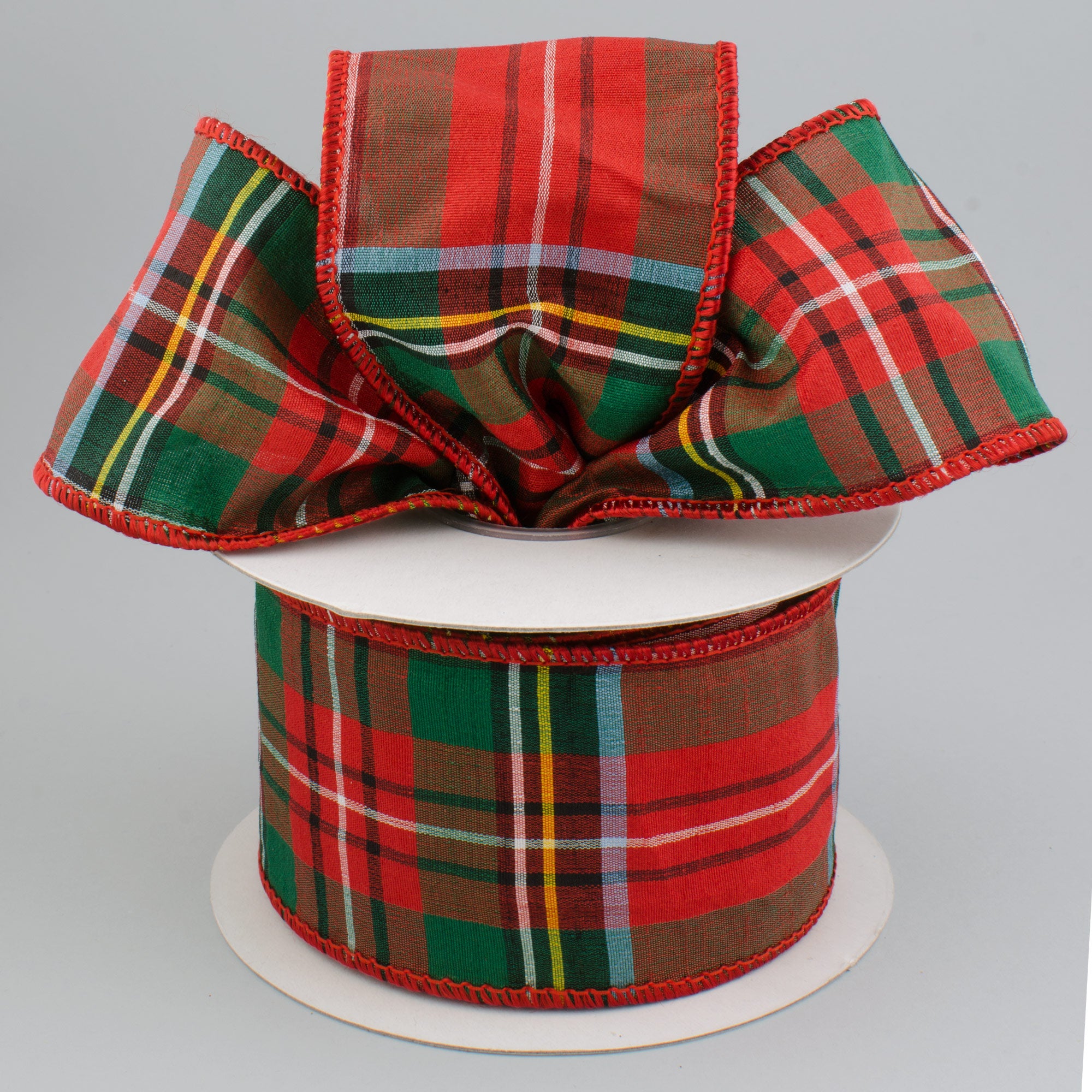 2.5" Taffeta Alford Plaid Ribbon (10 Yards)