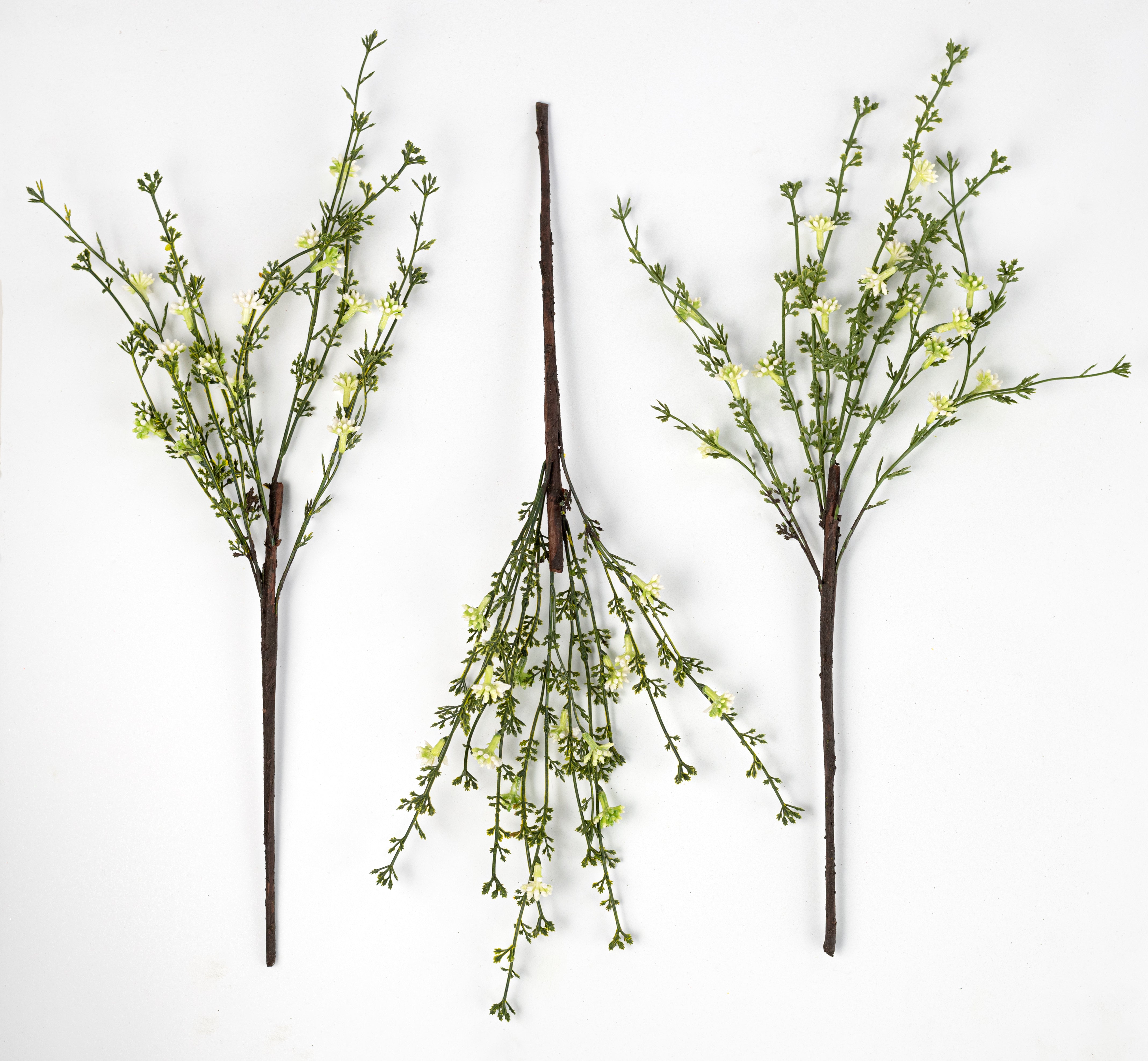 20'' Kalanchoe Blooms Bundle: White (3)