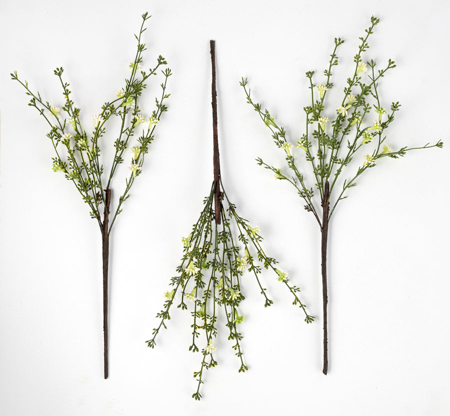 20'' Kalanchoe Blooms Bundle: White (3)