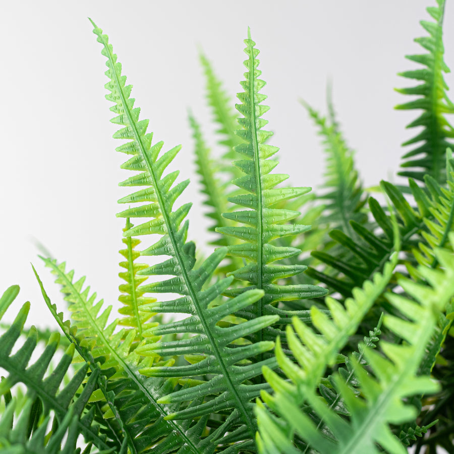 18" Plastic Fern Bundle: Two-Tone Green (4)