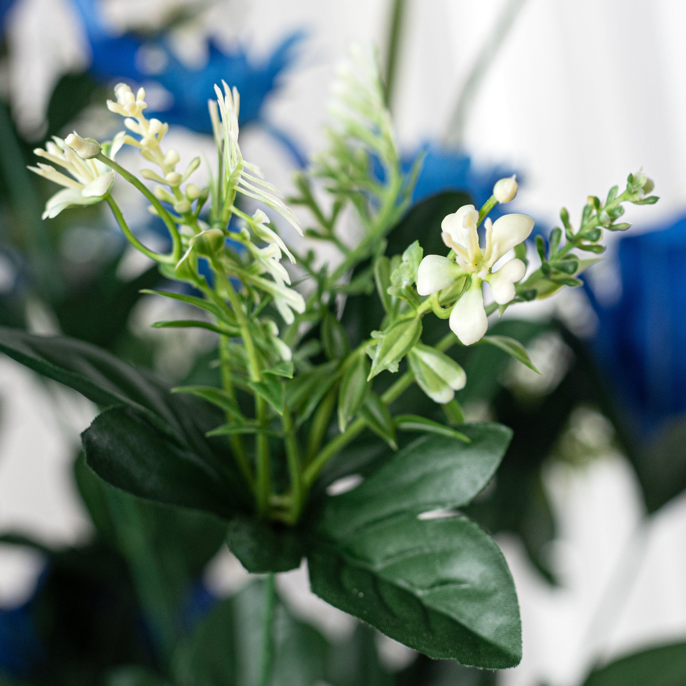 23" Peony, Lily & Daisy Bush: Blue (24)