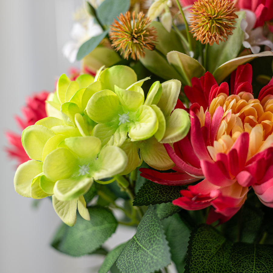20" Mum Hydrangea Bush: Beauty Pink & Green (12)