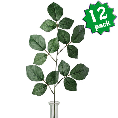 14" Rose Leaves Picks (Pack of 12)