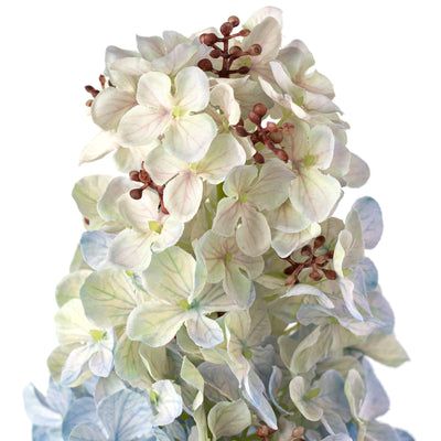 32" Cone Hydrangea Stem: Light Blue