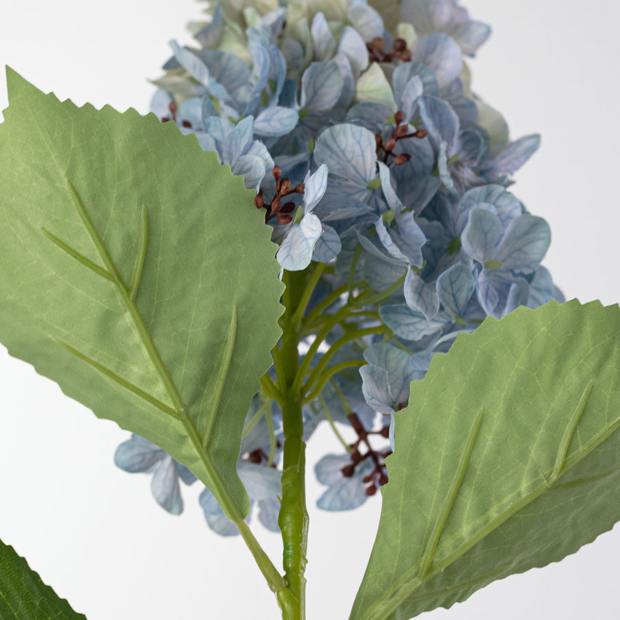 32" Cone Hydrangea Stem: Light Blue