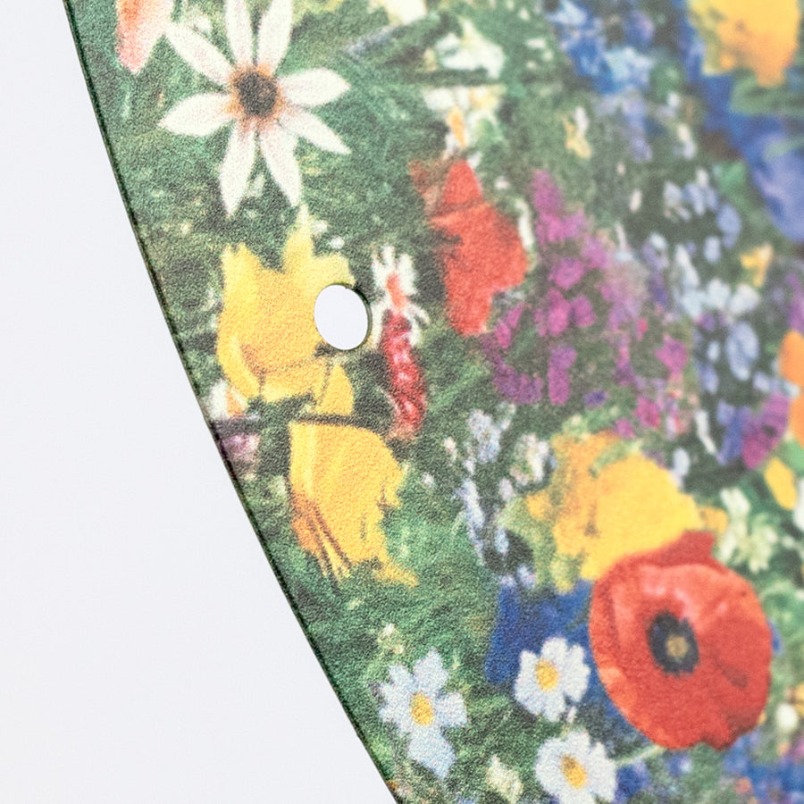 12" Round Metal Sign: Spread Kindness Like Wildflowers