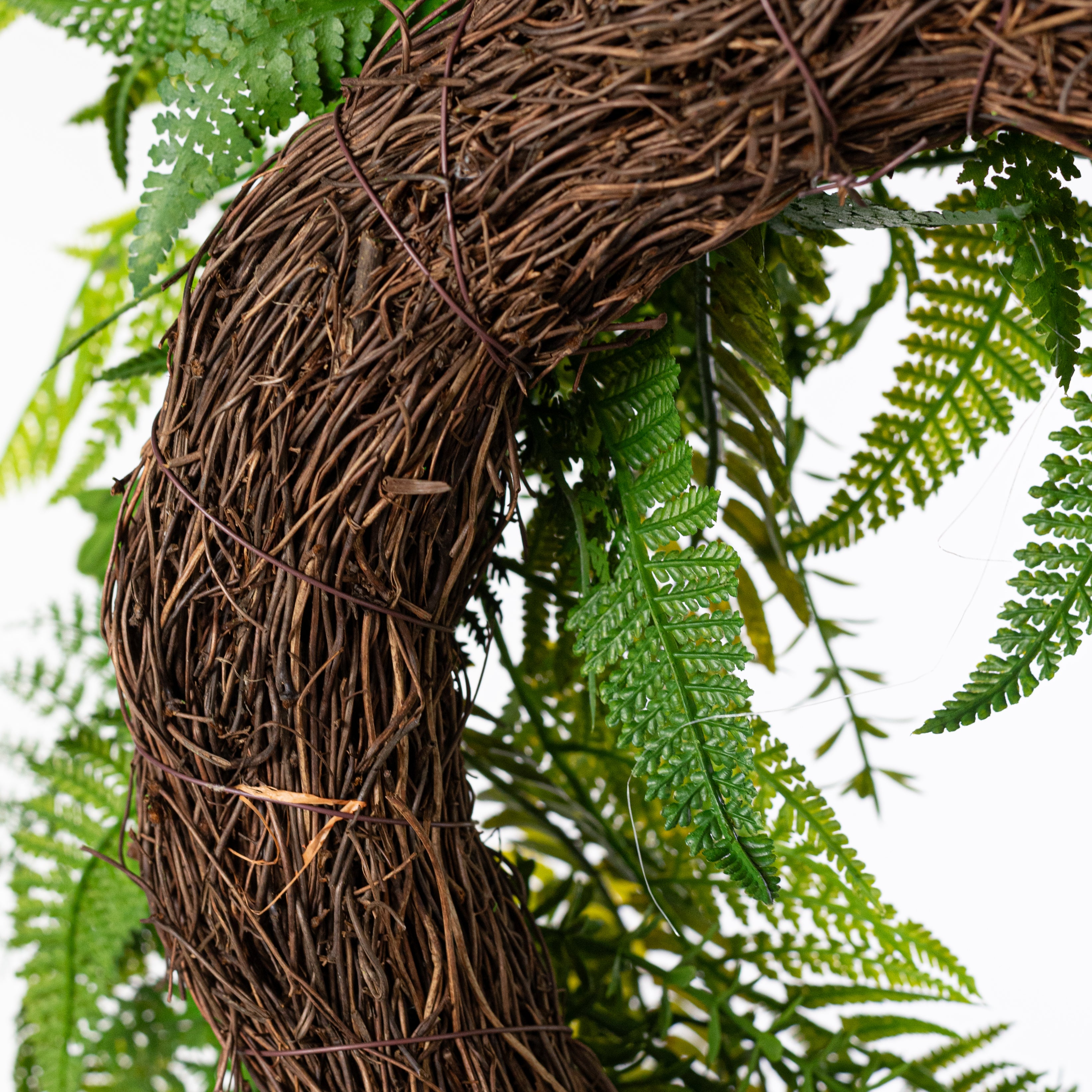30" Mixed Fern Angel Vine Wreath