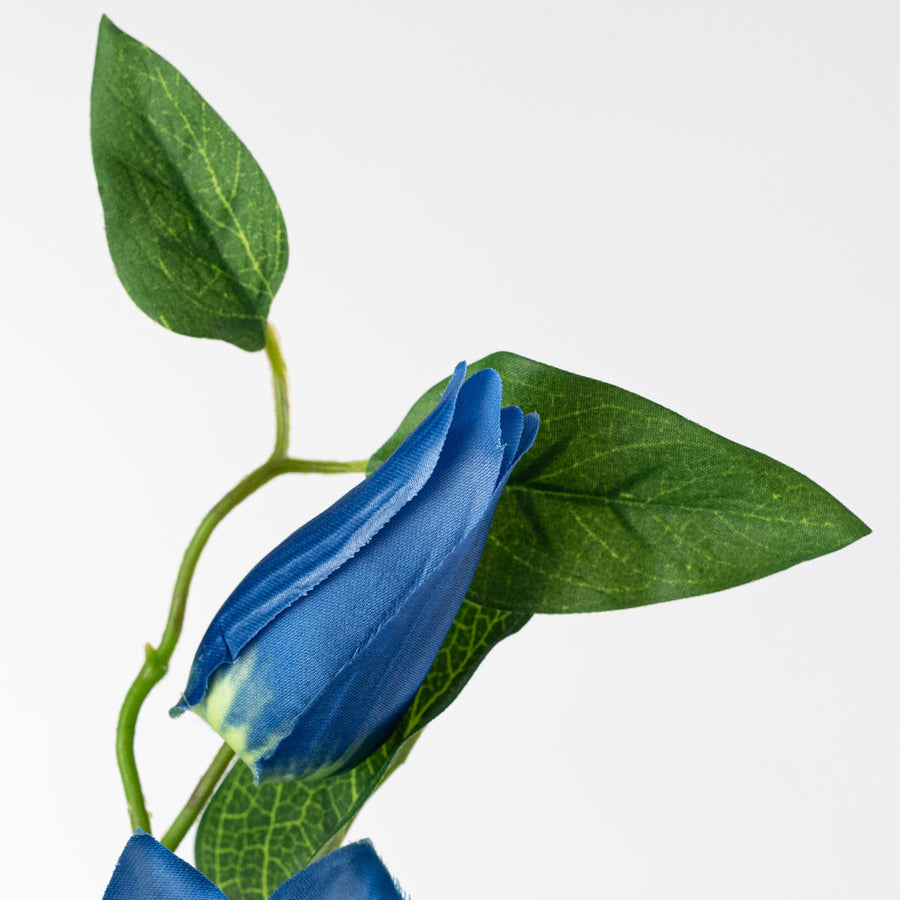 31" Double Clematis Spray: Blue