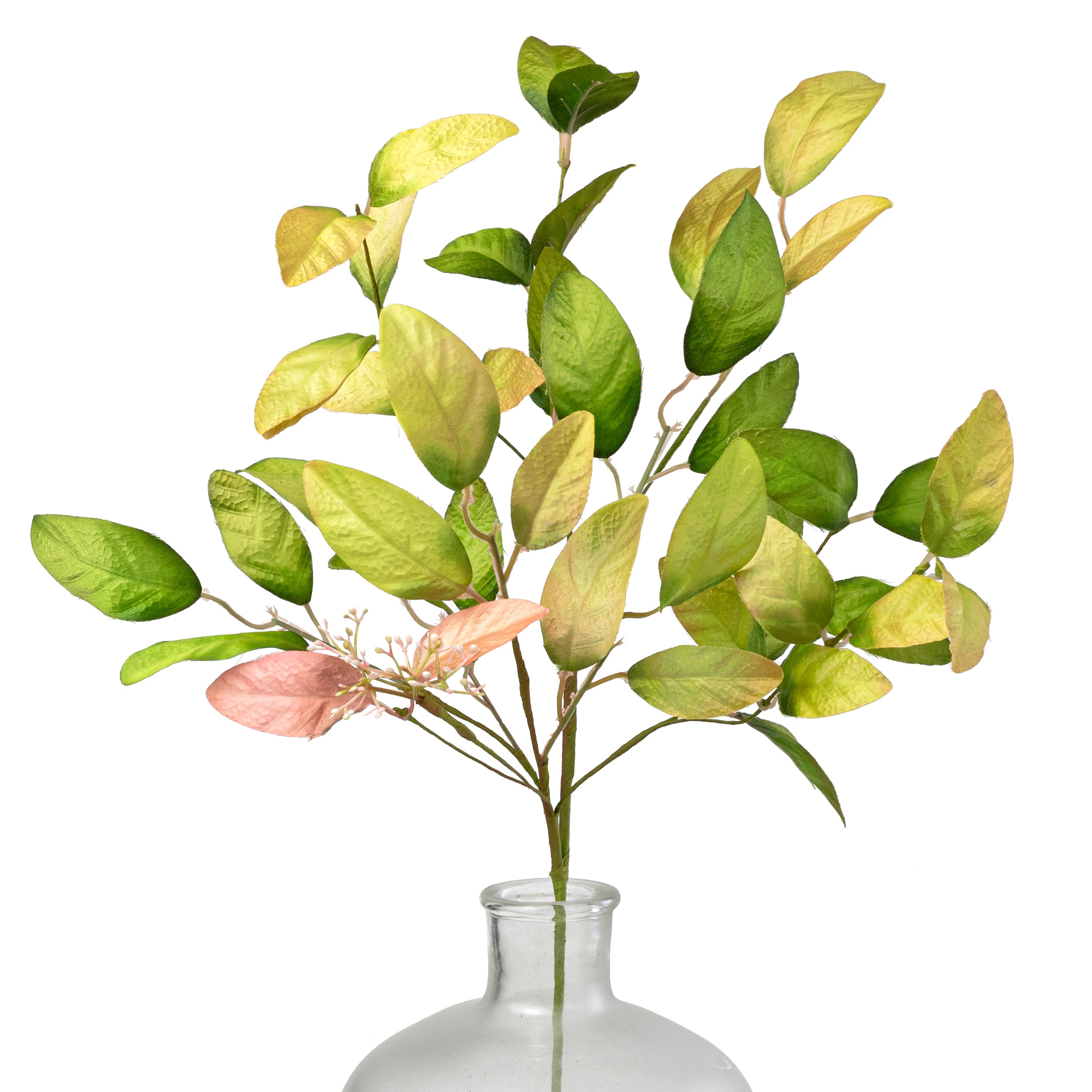 28" Mixed Foliage Leaf & Bud Spray