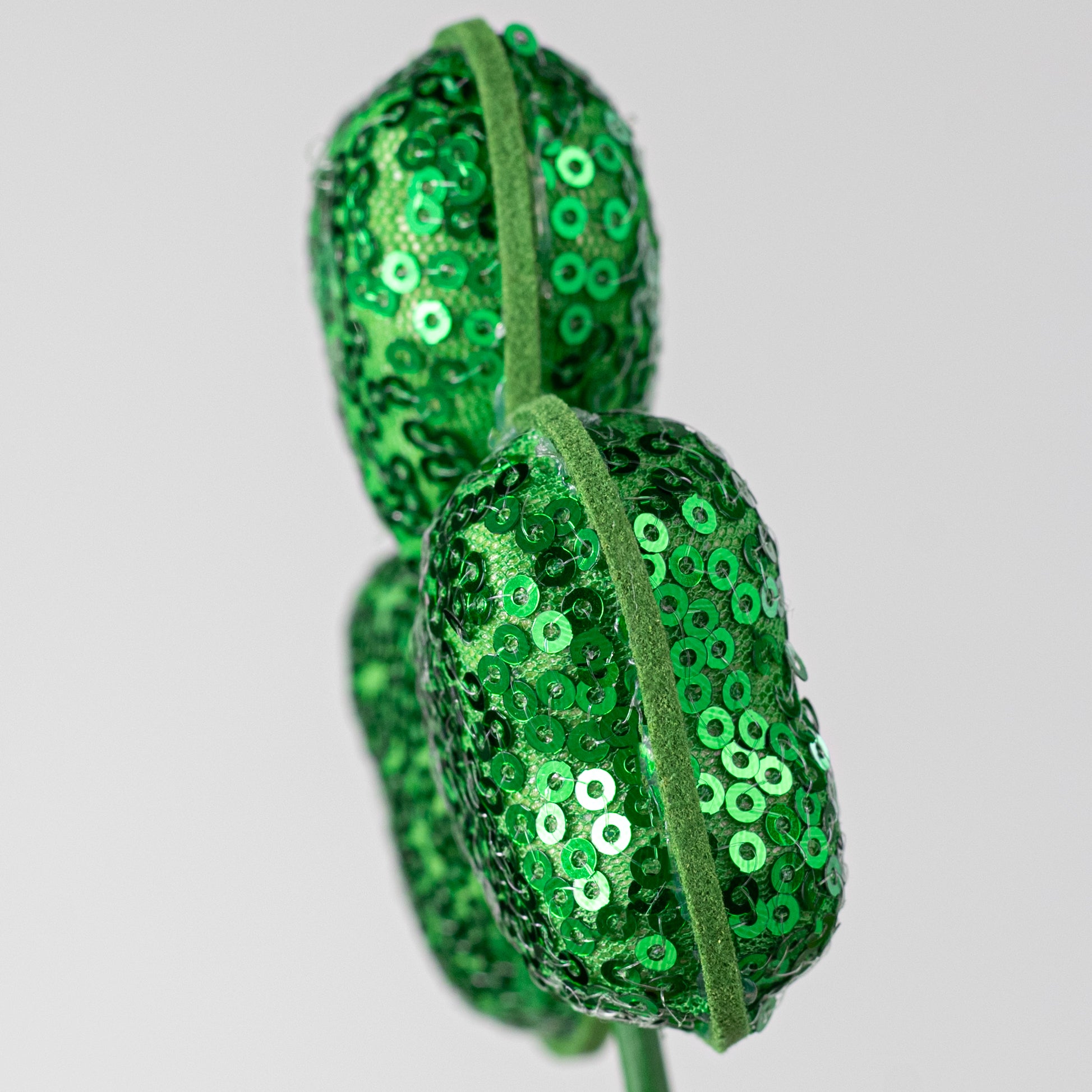 14" Sequin Shamrock Pick: Emerald Green