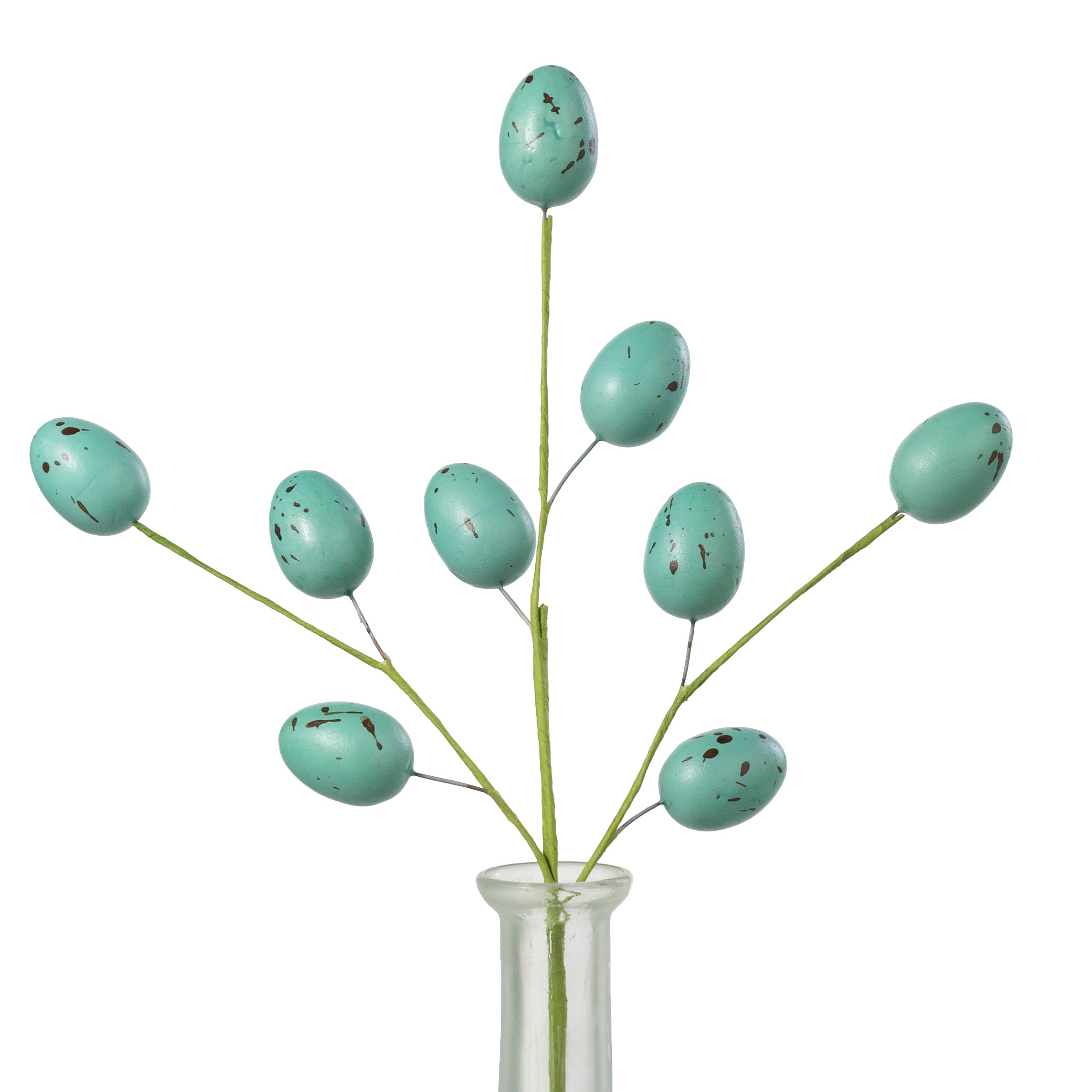 12" Speckled Eggs Pick: Robin's Egg Blue