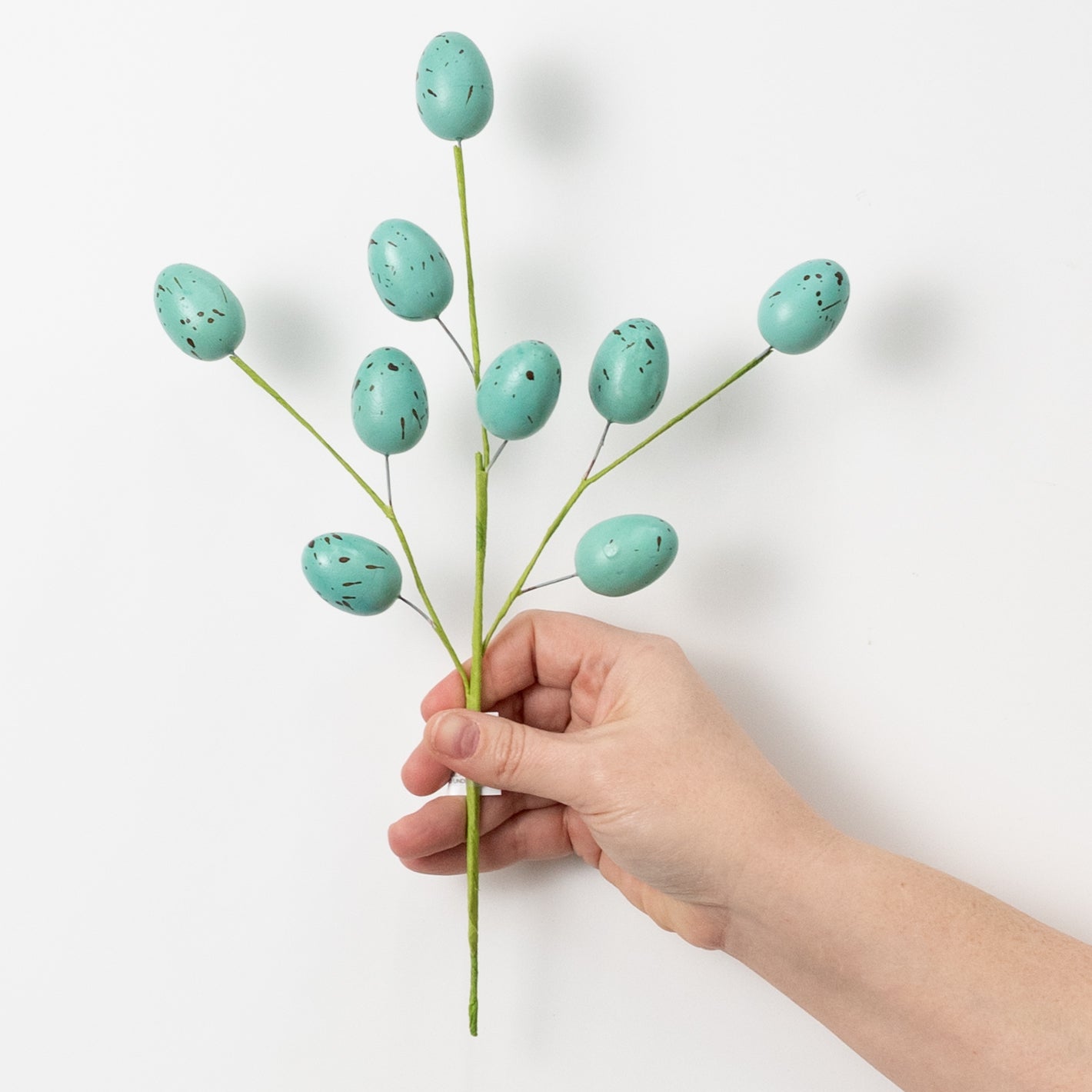 12" Speckled Eggs Pick: Robin's Egg Blue