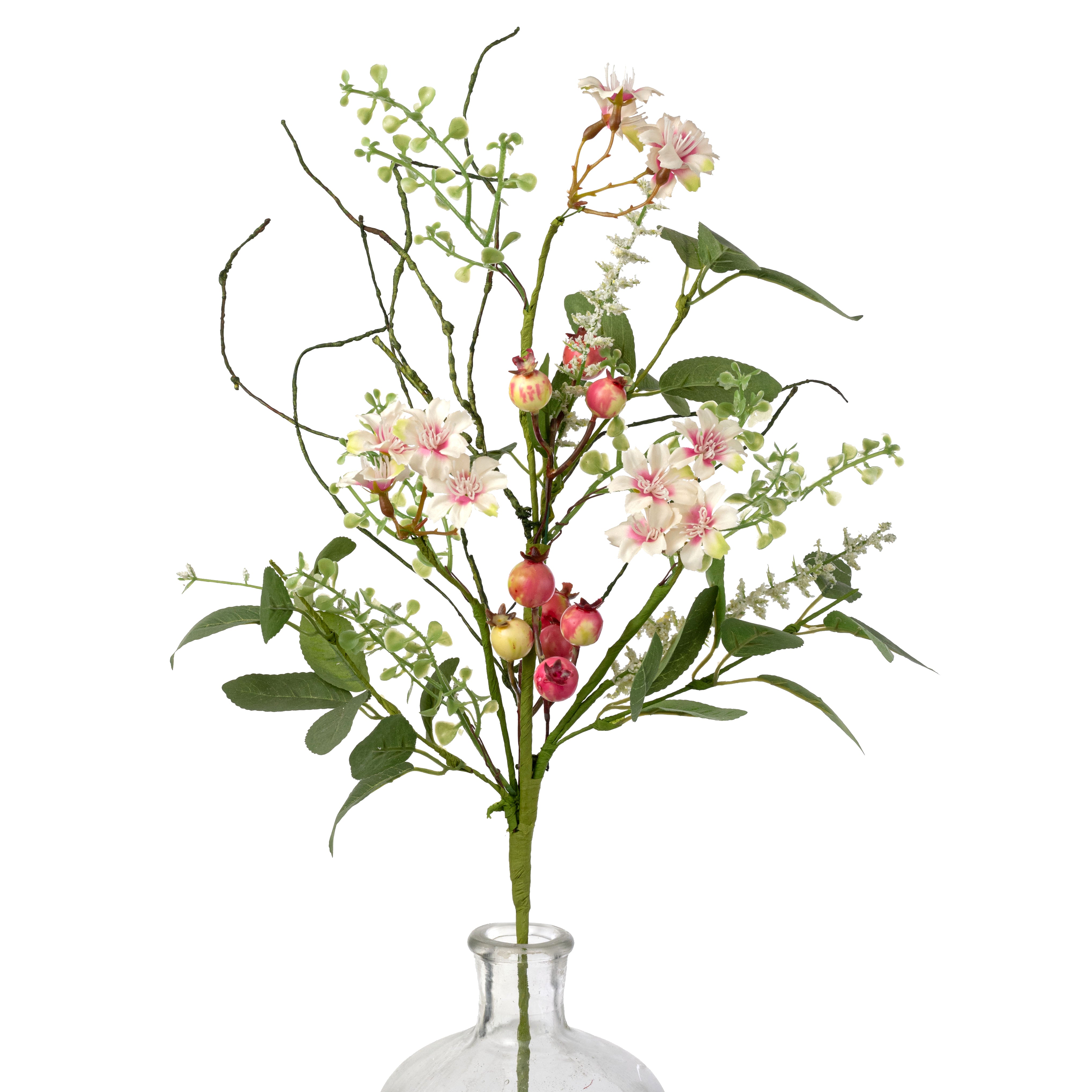 24" Wildflower, Berries & Fern Spray