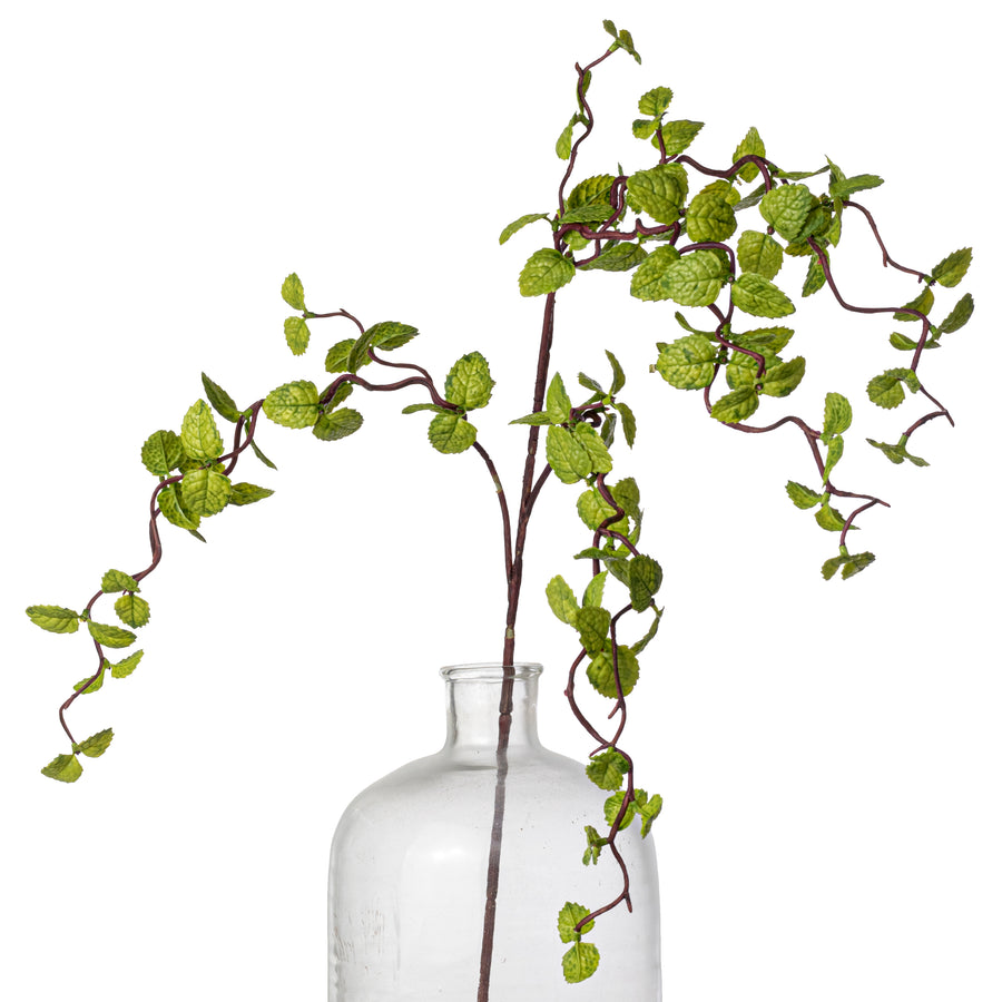 33" Mint Leaves Spray