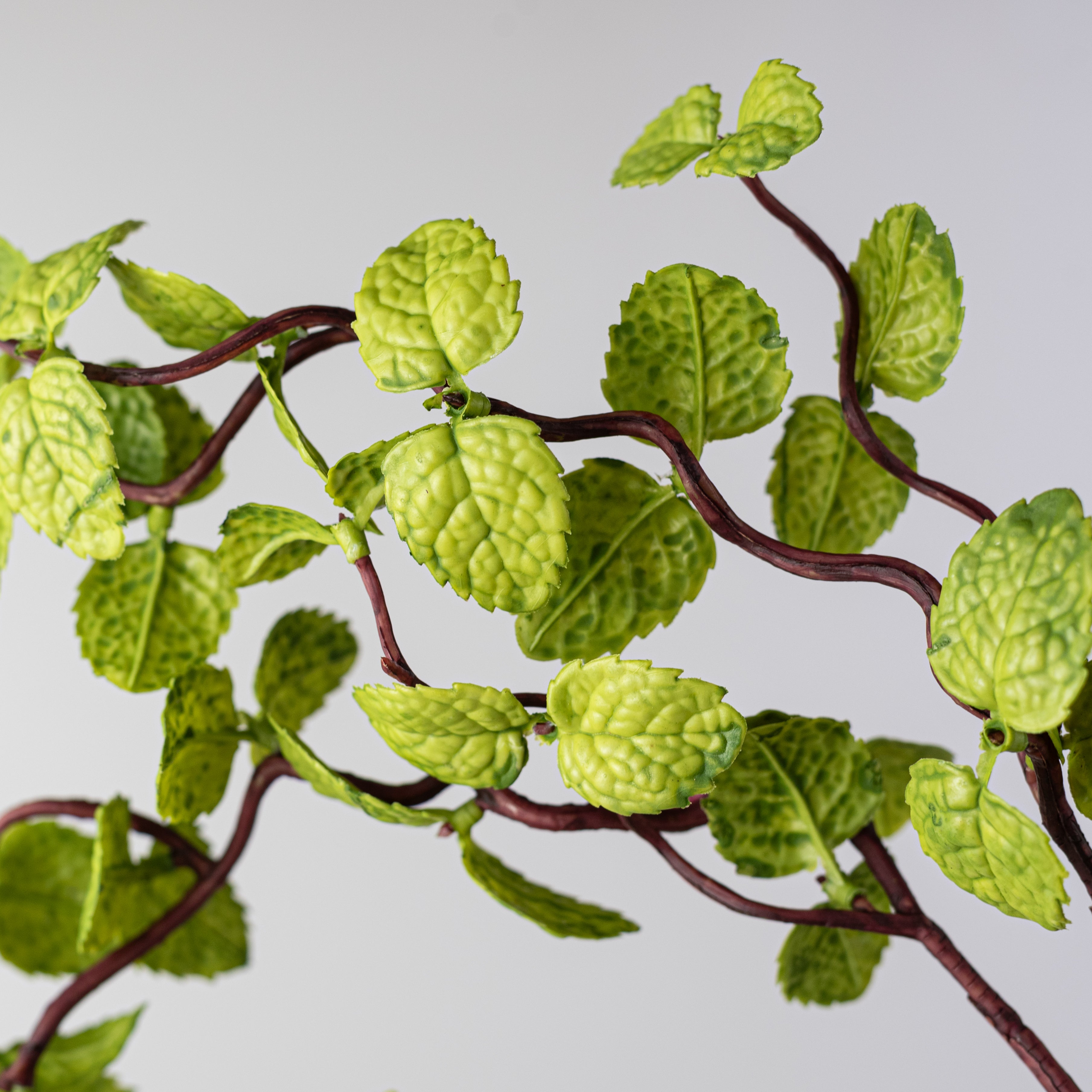 33" Mint Leaves Spray