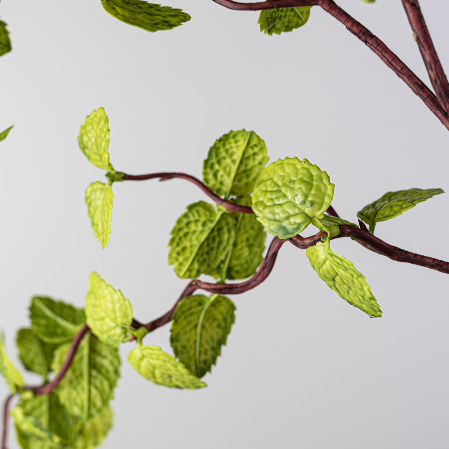 33" Mint Leaves Spray