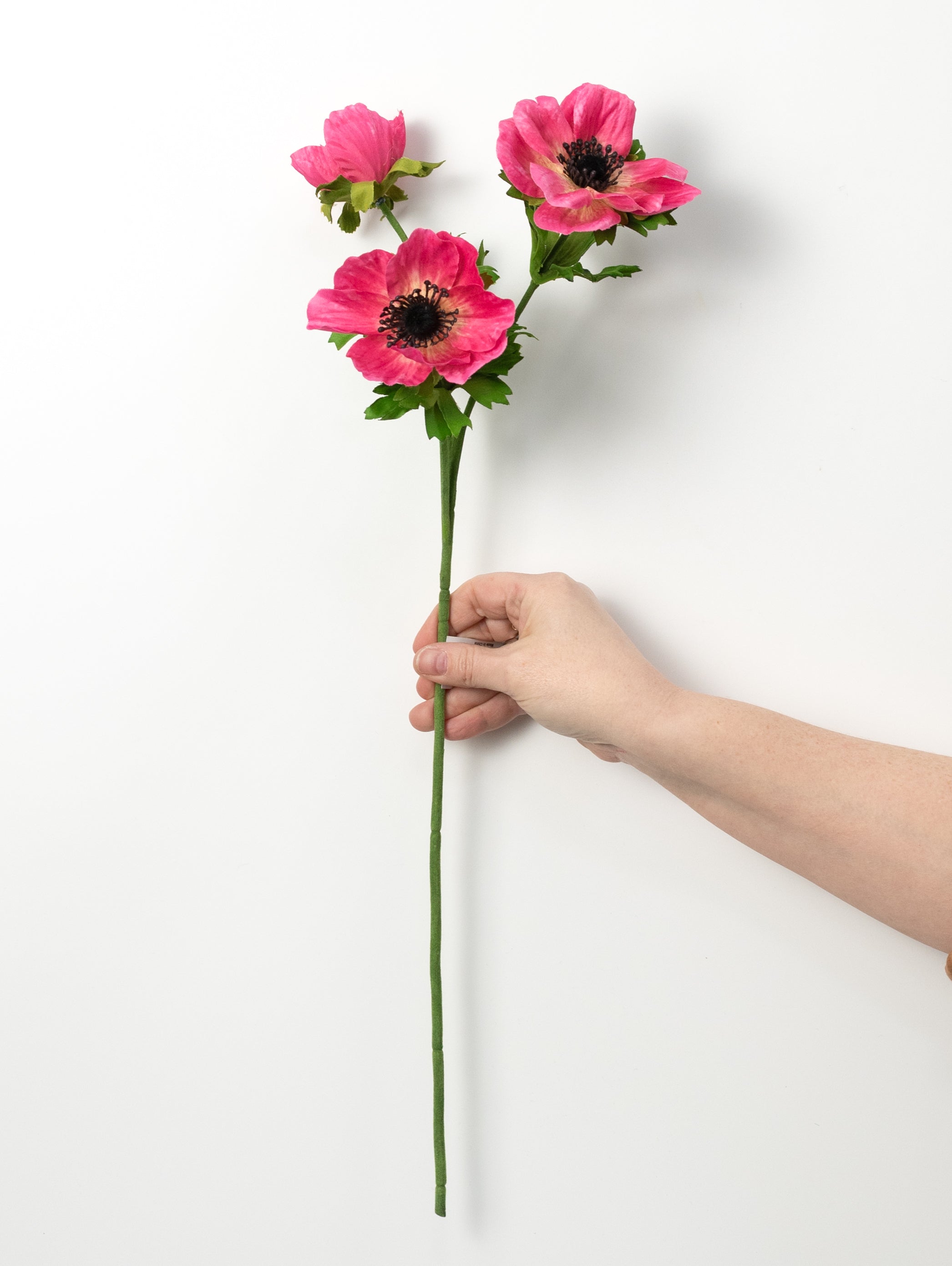 22" Anemone Flower Spray: Beauty Pink