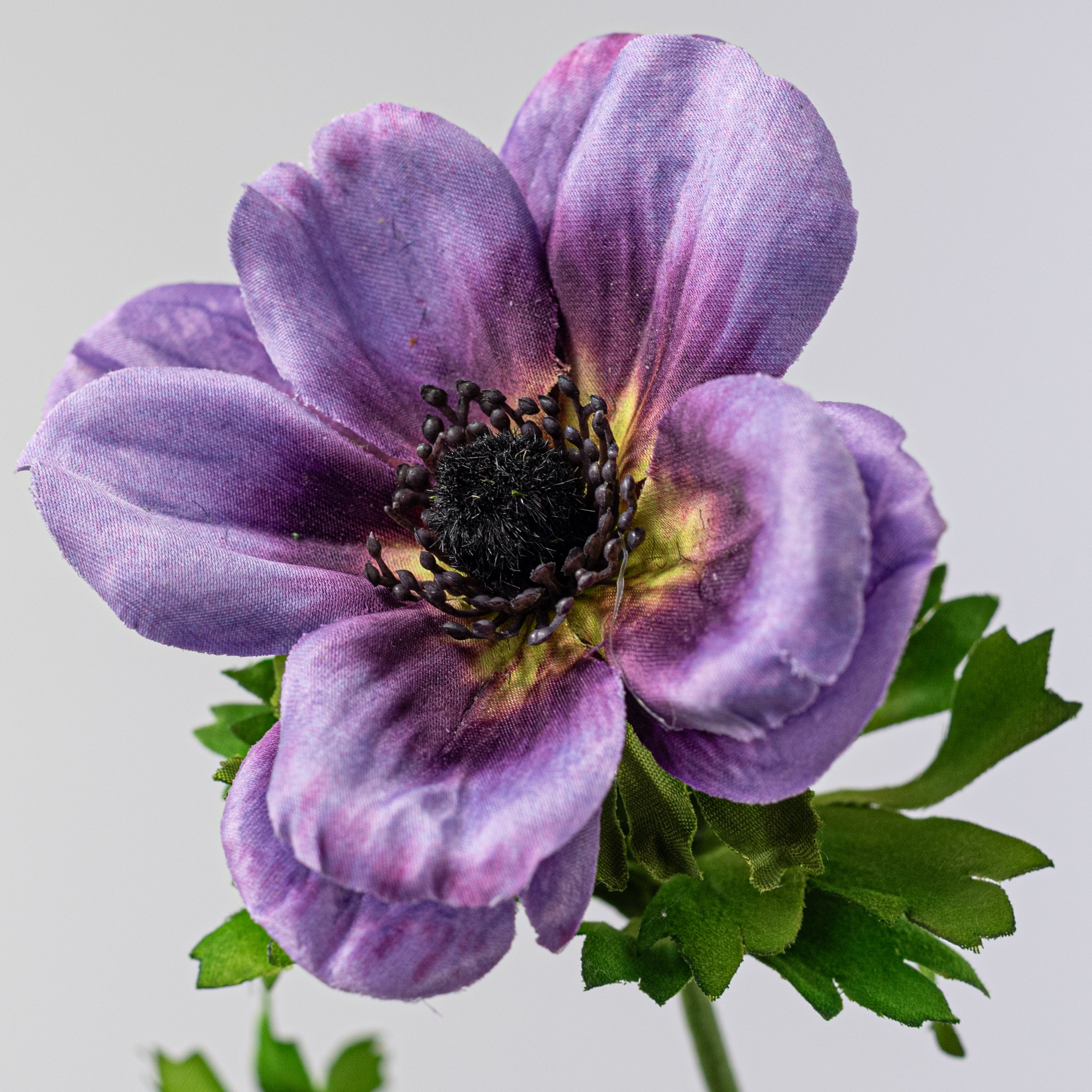 22" Anemone Flower Spray: Purple