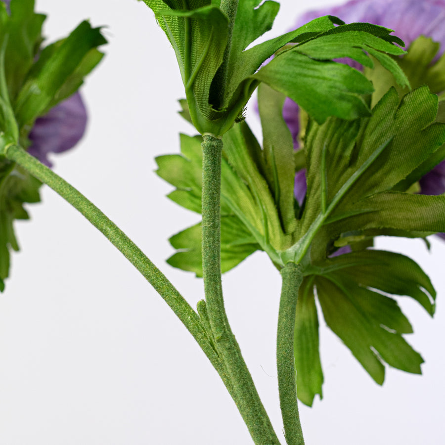 22" Anemone Flower Spray: Purple