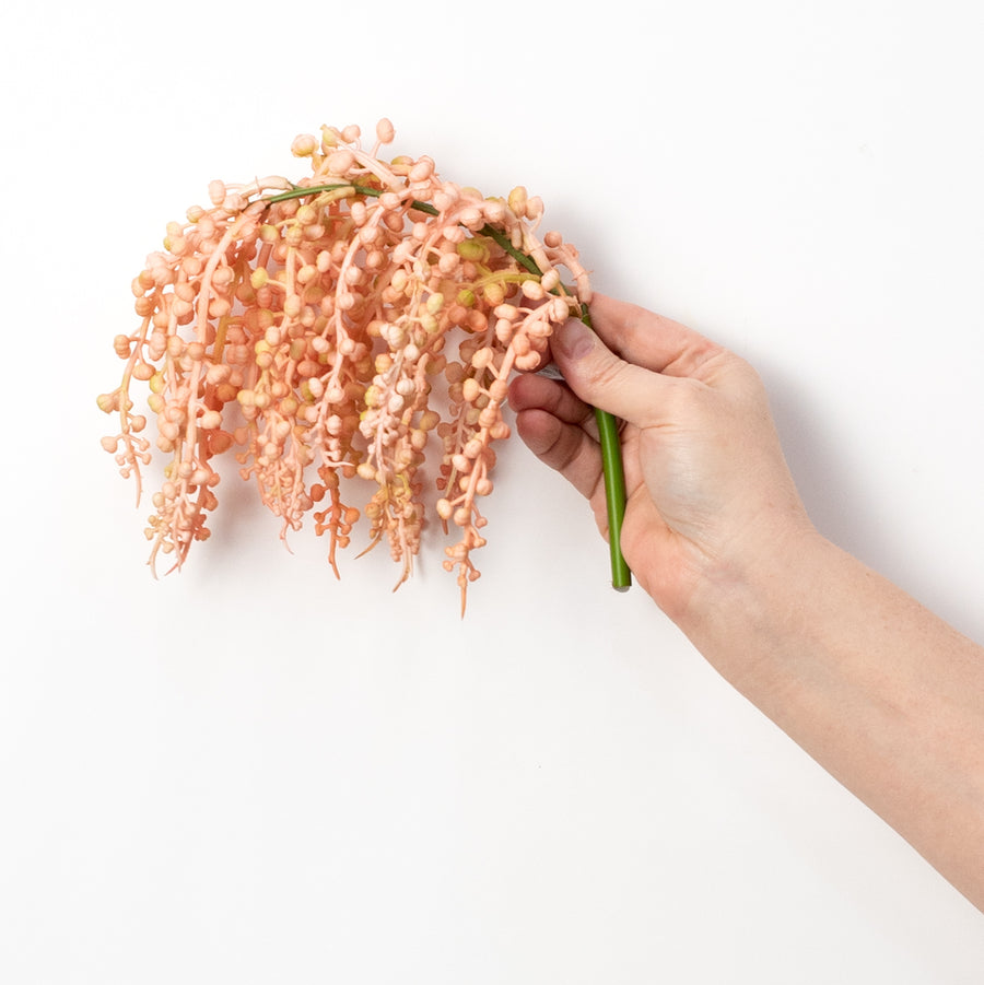 14" Sedum Pick: Coral Pink