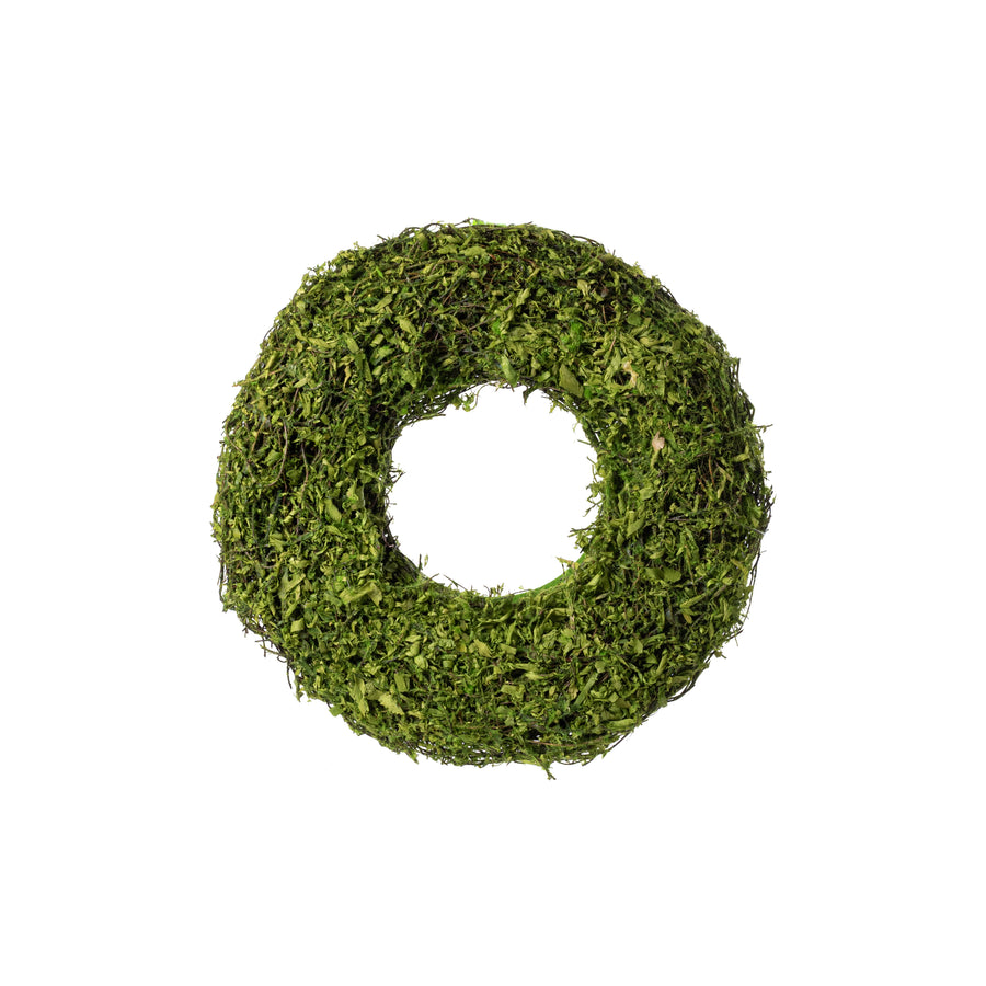 12" Felt-Backed Moss Cabinet Wreath